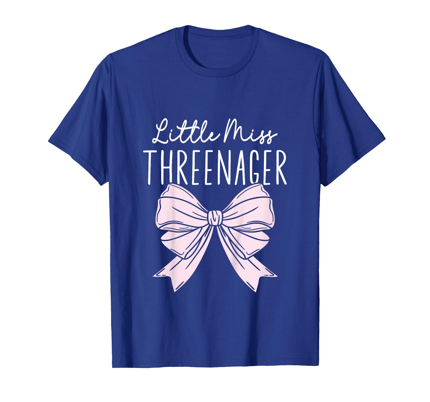 Kids Little Miss Threenager Threenager Girl Birthday 3 Years T-Shirt