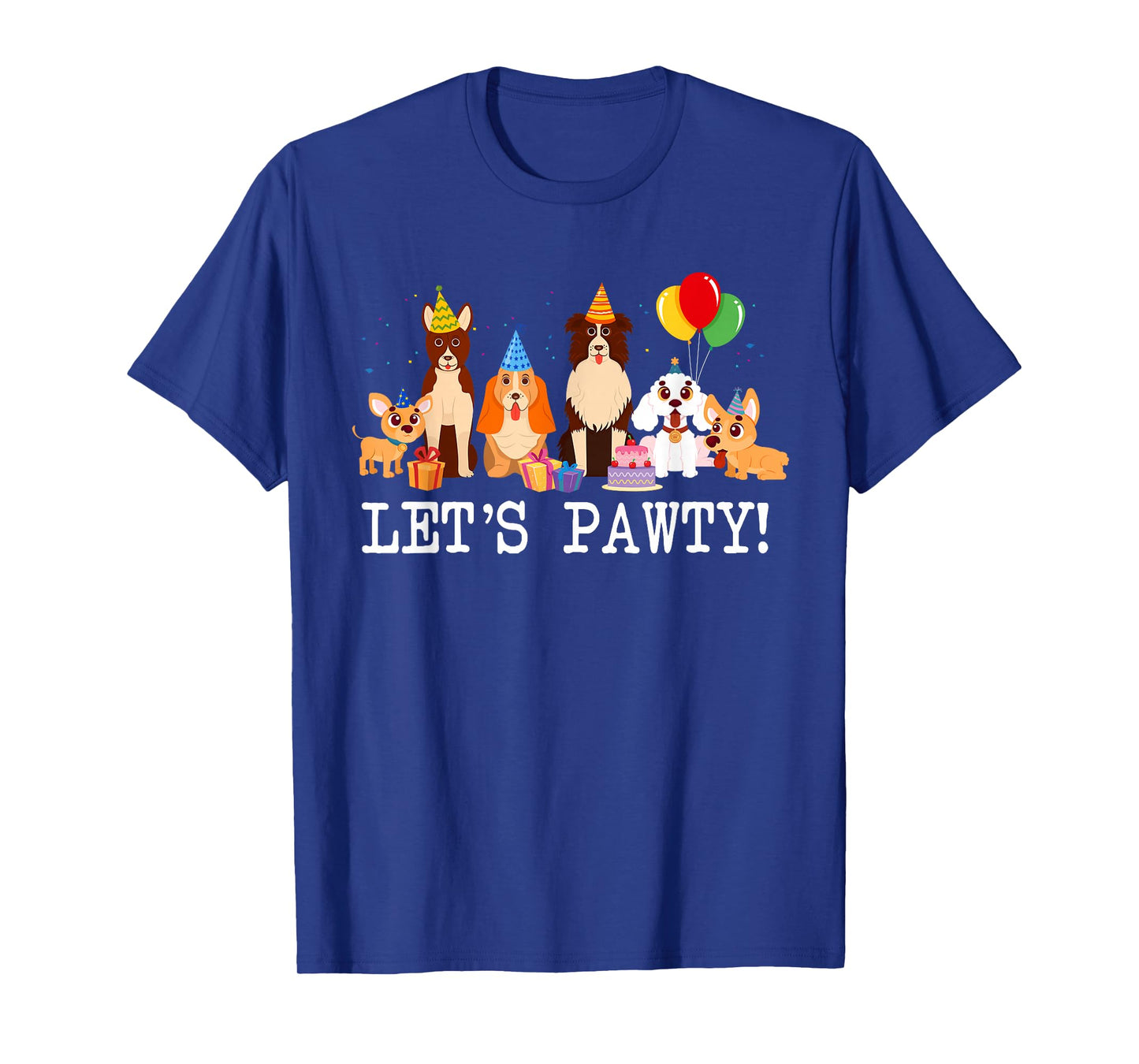 Let’s Pawty Dogs Themed Birthday Family Matching Party T-Shirt