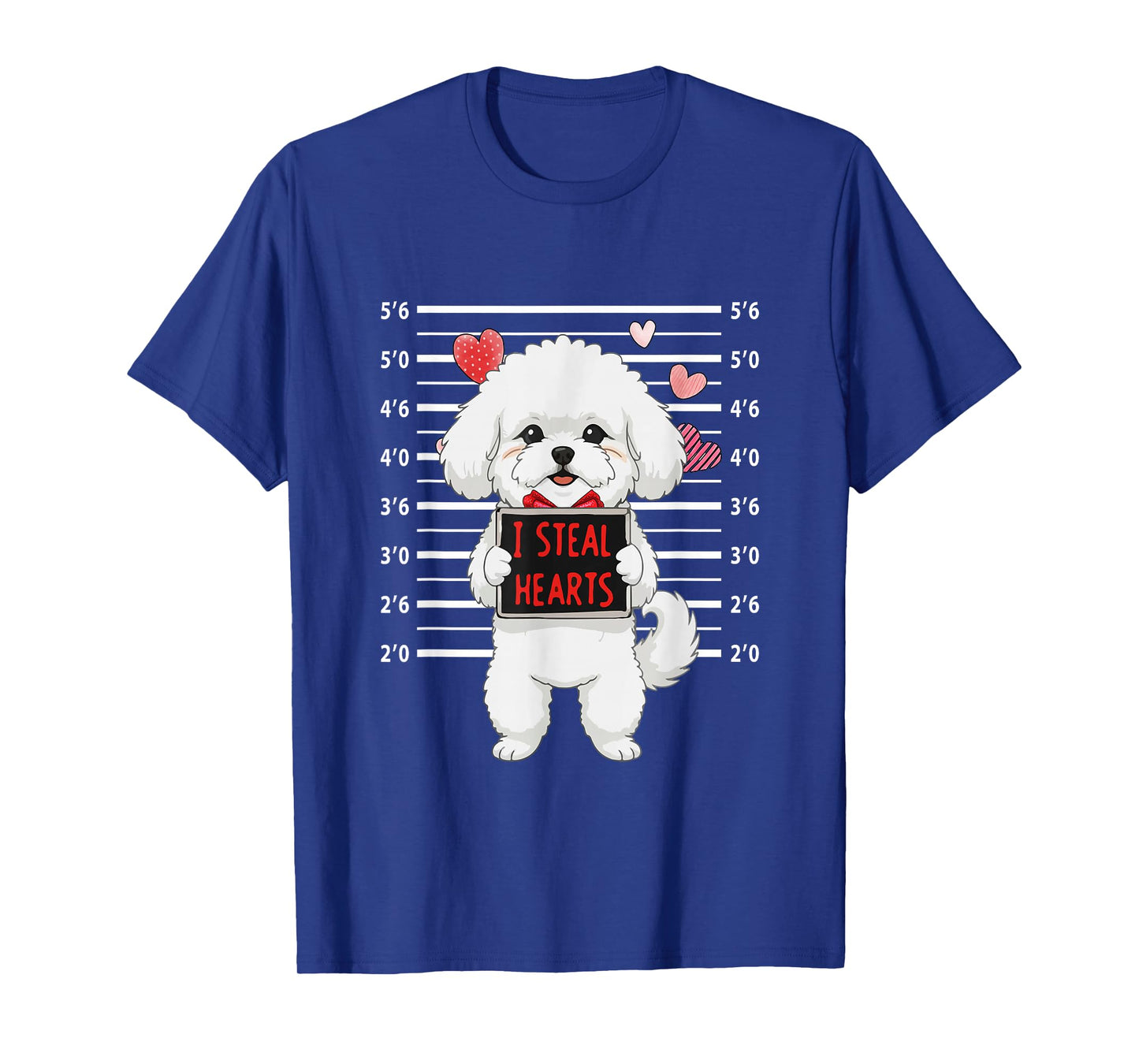 I Steal Cute Hearts Valentine's Day Bichon Frise Lover Owner T-Shirt