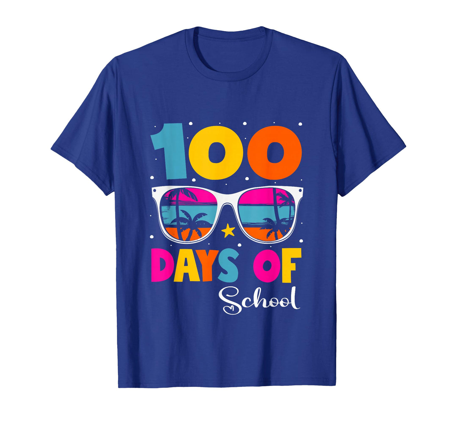 100 Days of School Teacher Kids Funny 100th Day of School T-Shirt