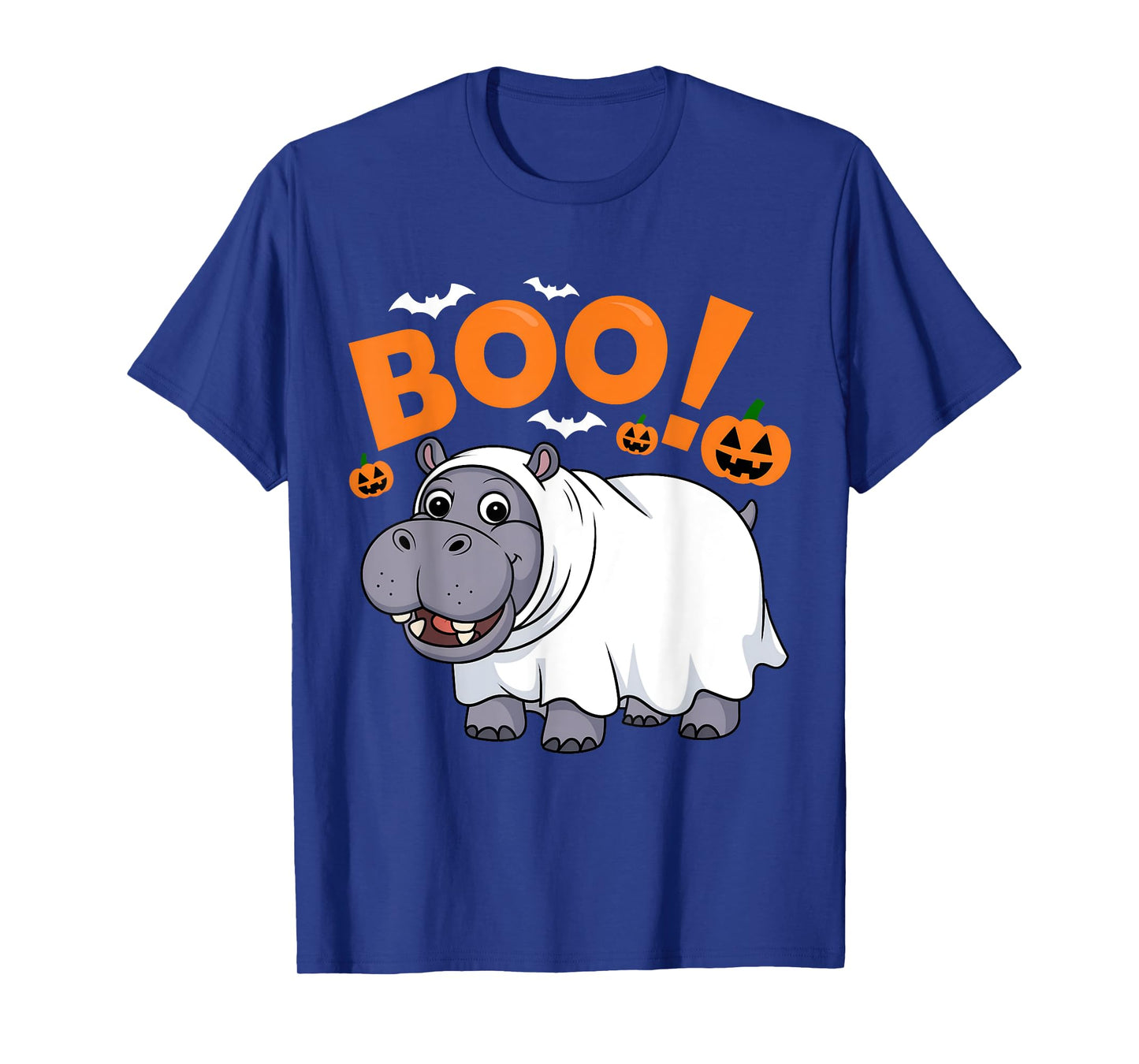 Boo Hippo Halloween Costume Hippopotamus Africa Animal Fun T-Shirt