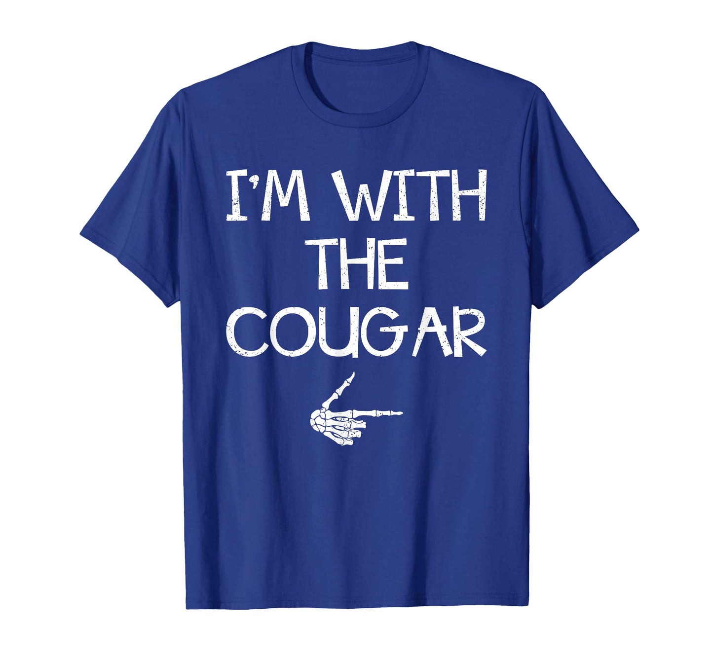 I'm With The Cougar Funny Halloween Costume Couples Matching T-Shirt