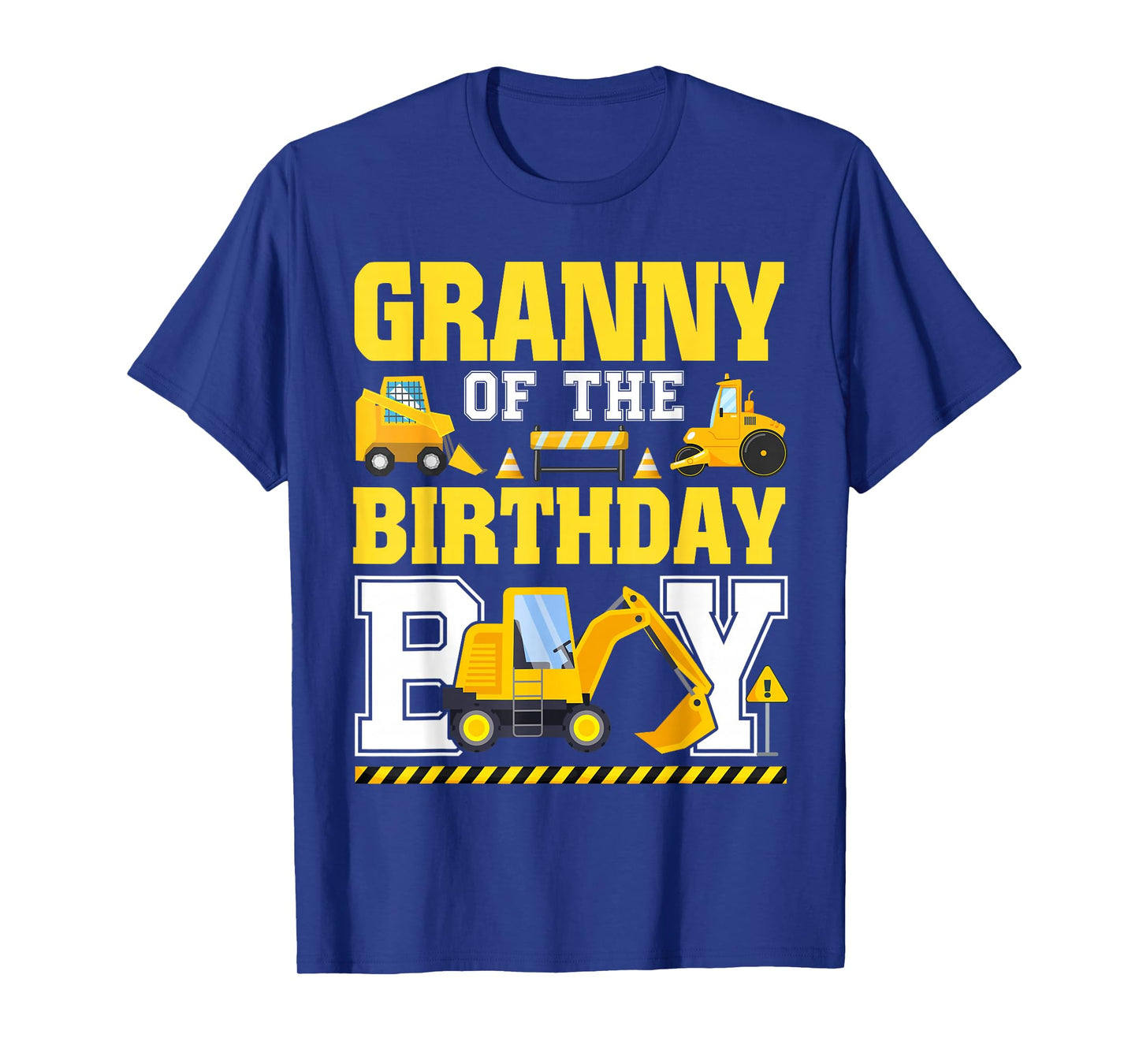 Granny of The Birthday Boy Excavator Construction Truck T-Shirt
