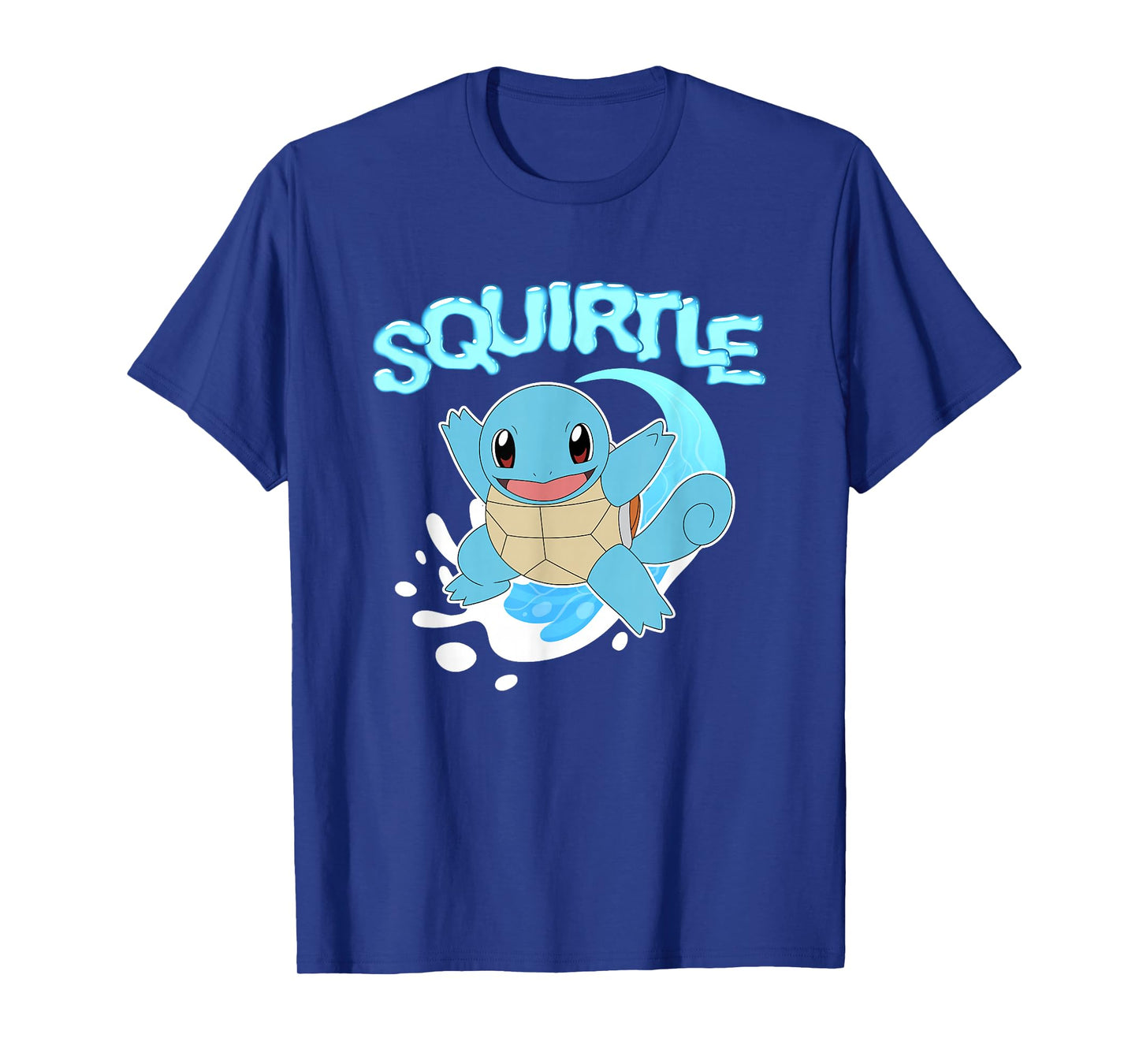 Pokémon Squirtle Riding A Wave Cute Shot T-Shirt