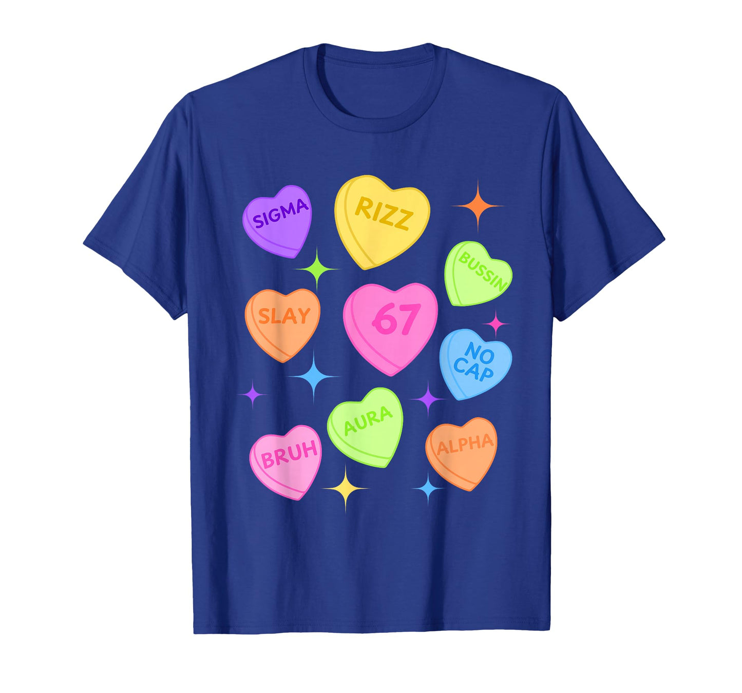 Brain Rot Valentine's - Funny 67 Valentine's Rizz, No Cap T-Shirt