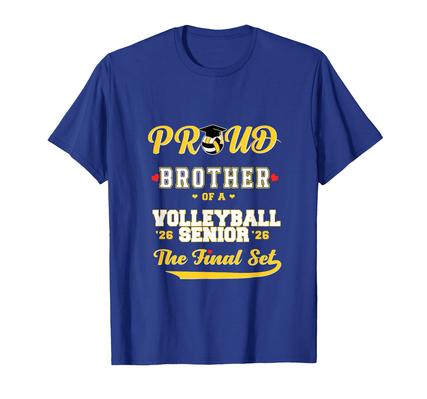 Cool Family '26 Graduation Volleyball Player Brother T-Shirt