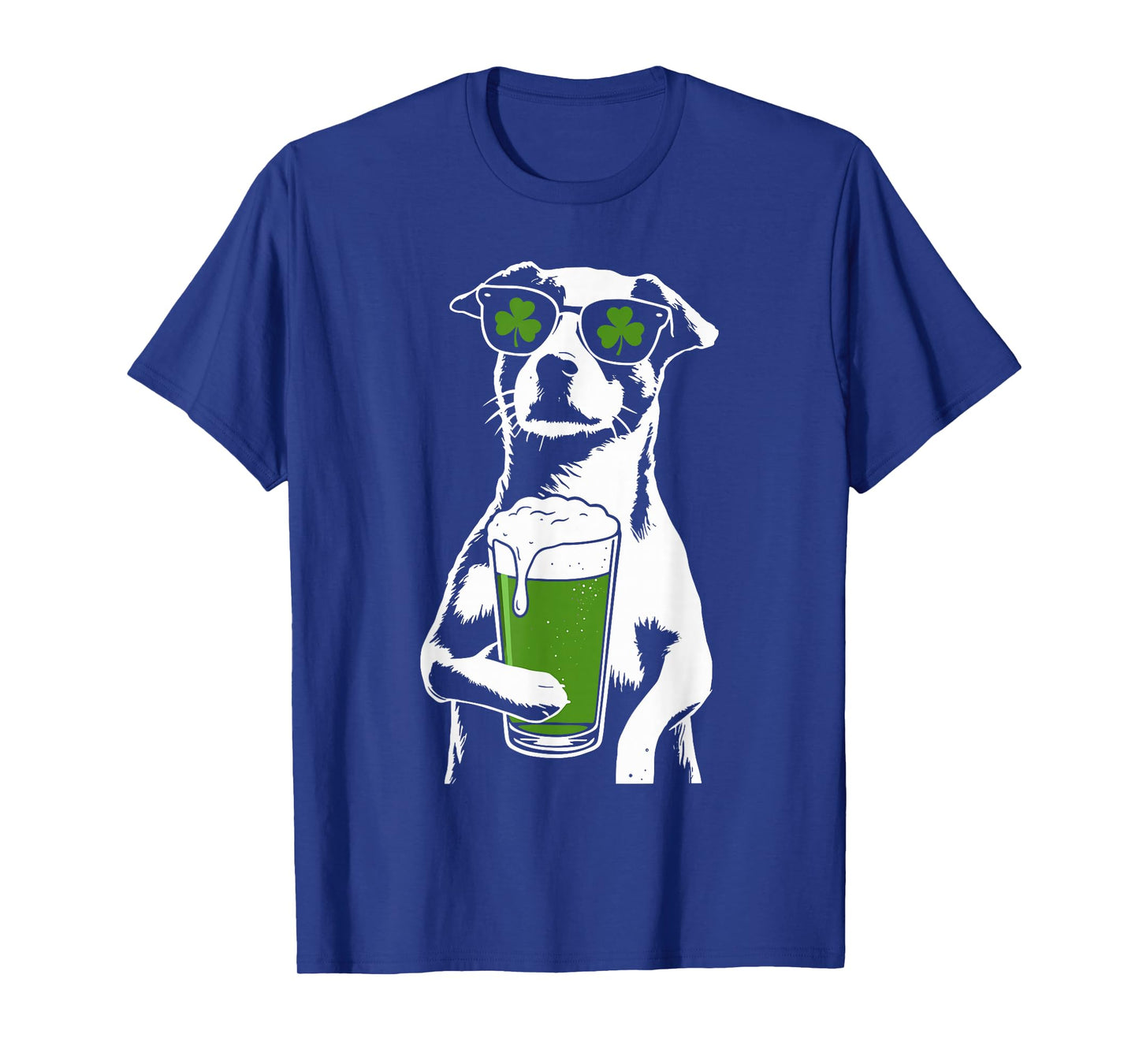 Dog Beer St Patty's Shamrock Funny St Patrick's Day T-Shirt