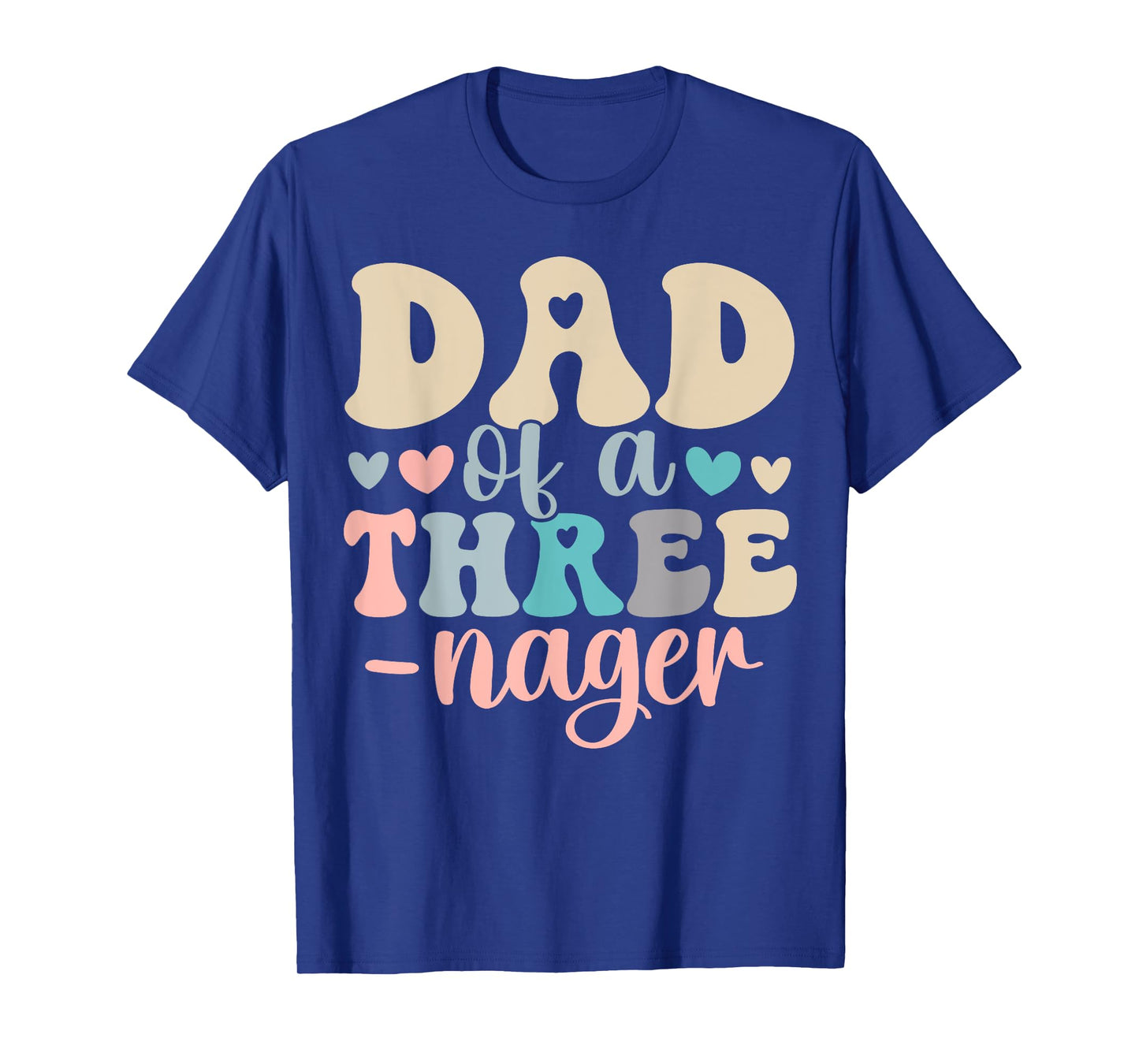 Dad Of A Threenager 3rd Birthday Matching Family Boho T-Shirt