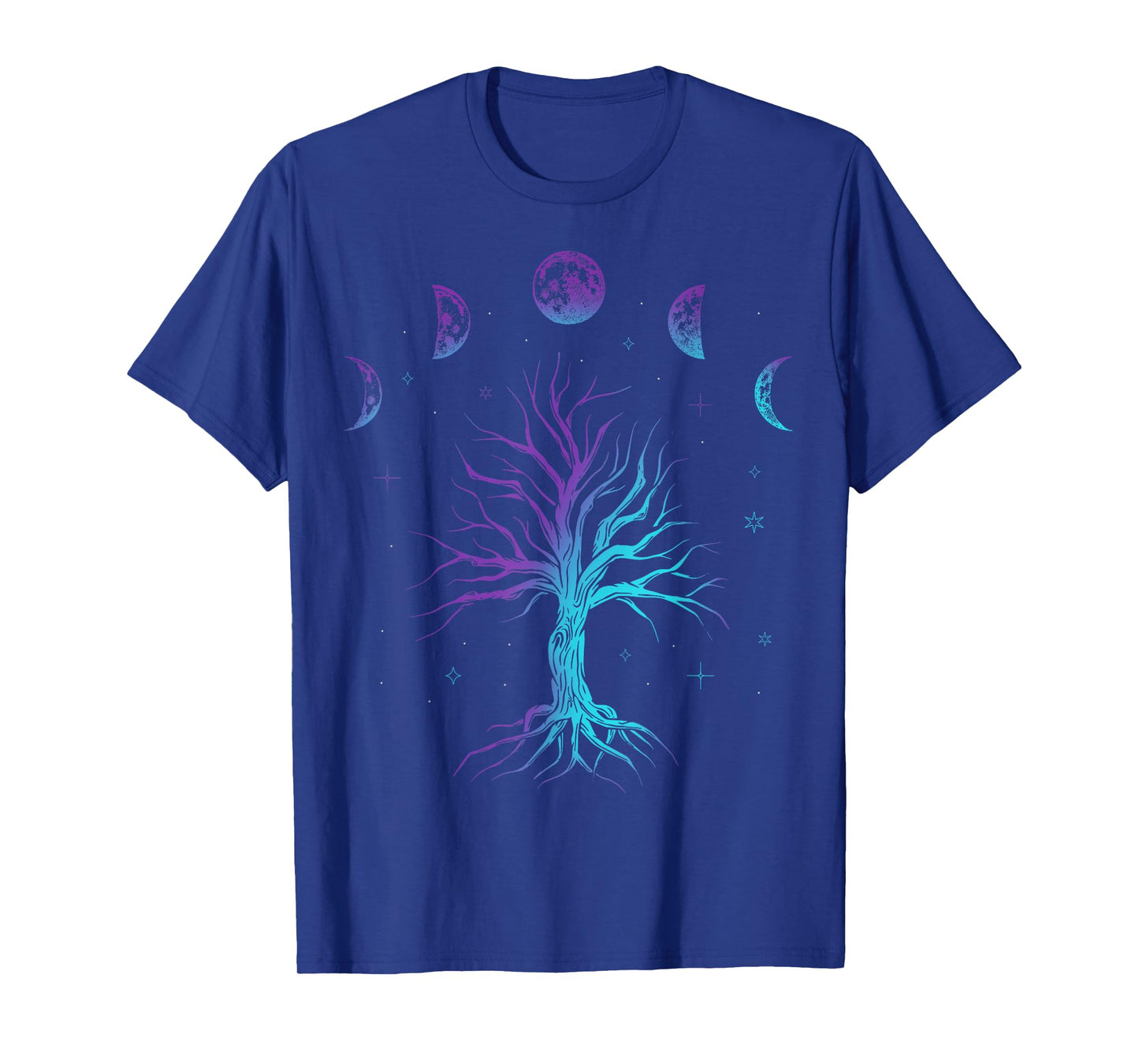 Moon Phases Tree of Life - Viking Pagan Wicca T-Shirt