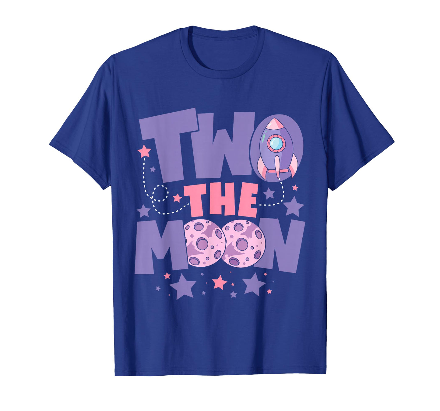Two The Moon 2nd Birthday Girl Boy 2 Year Old Toddler T-Shirt