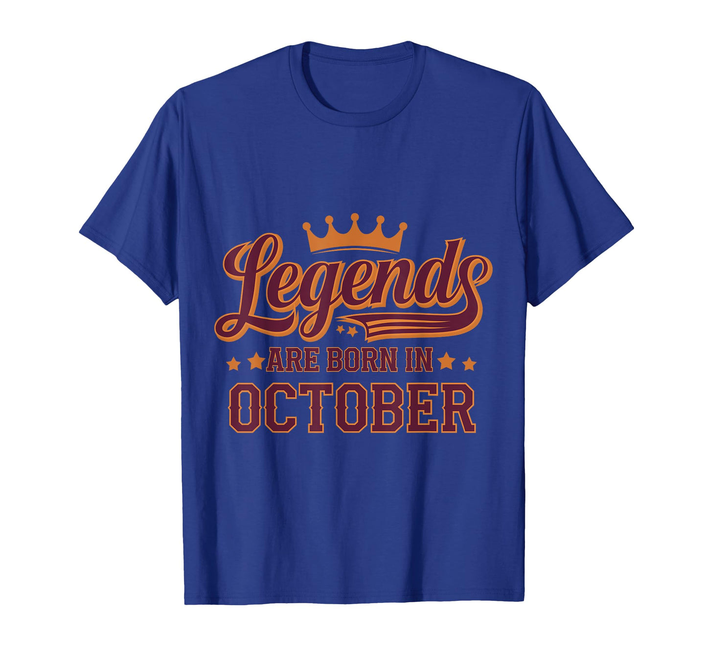 Legends Are Born October Birthday Design T-Shirt