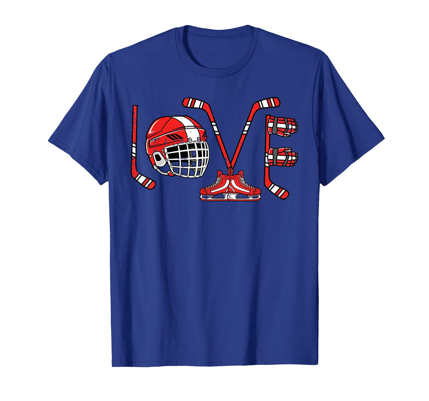 Valentines Day Love Ice Hockey Items Men Boys Kids Teens T-Shirt