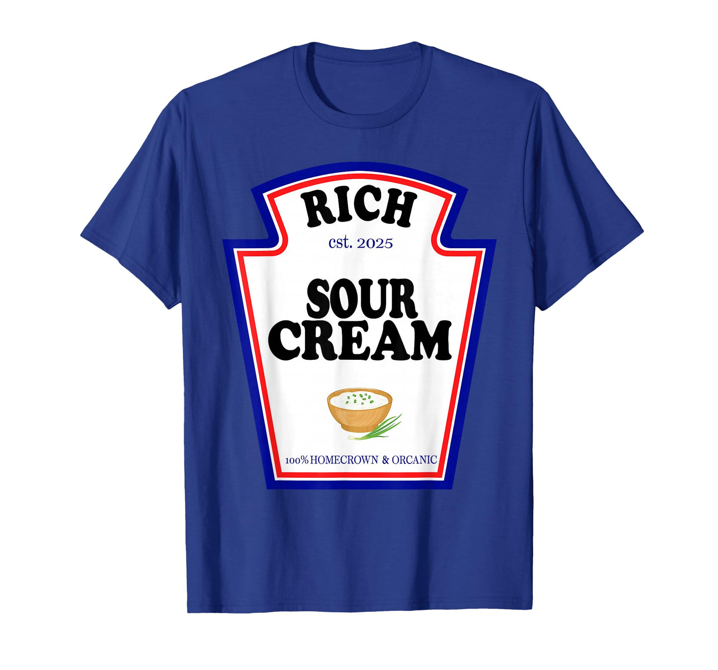 Funny Sour Cream Group Condiment Family Halloween Costume T-Shirt