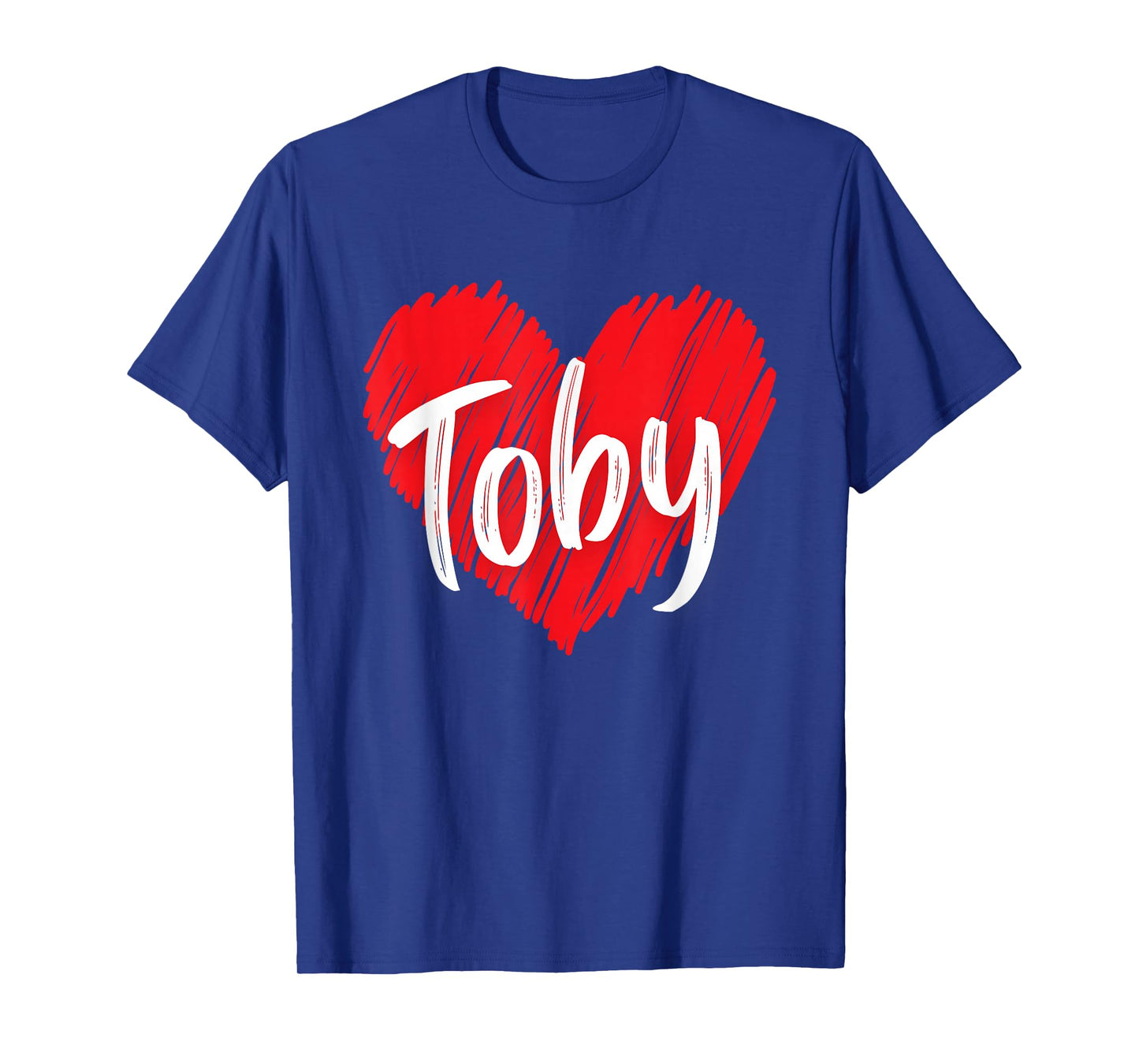 I Love Toby Heart Personalized Name Toby T-Shirt