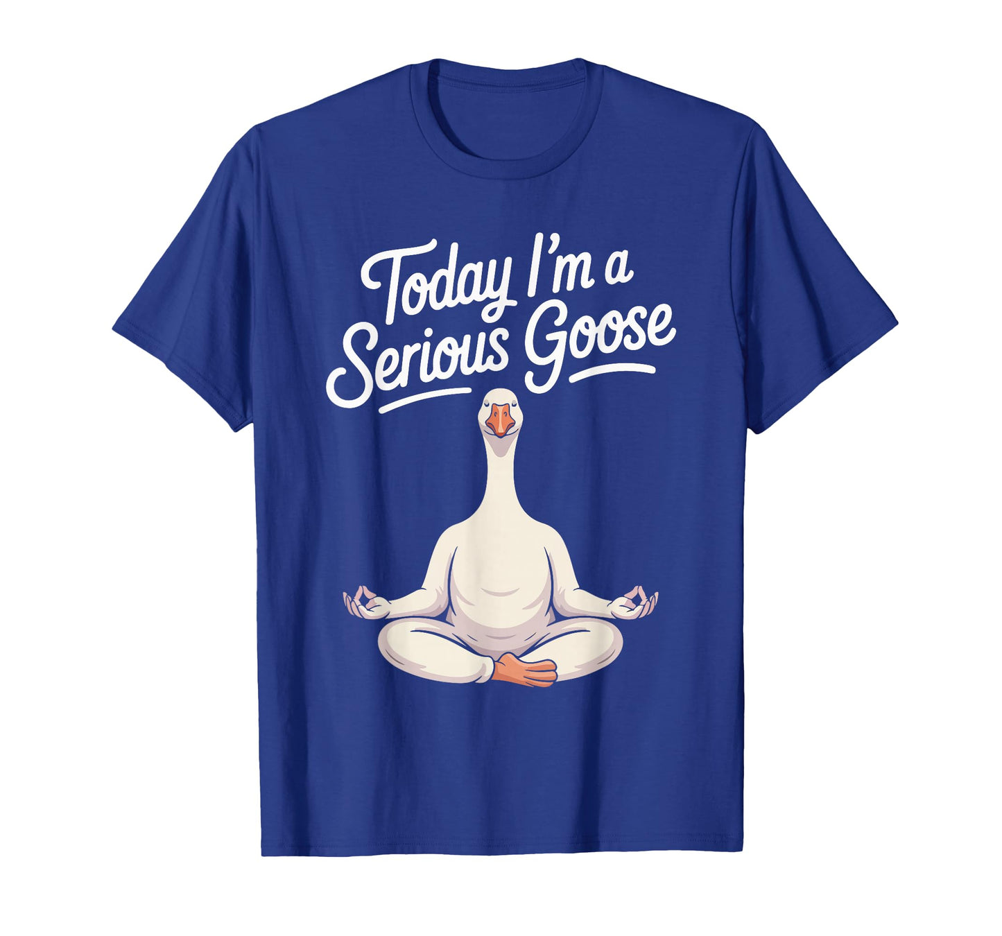 Today I'm A Serious Goose Funny Yoga Goose T-Shirt