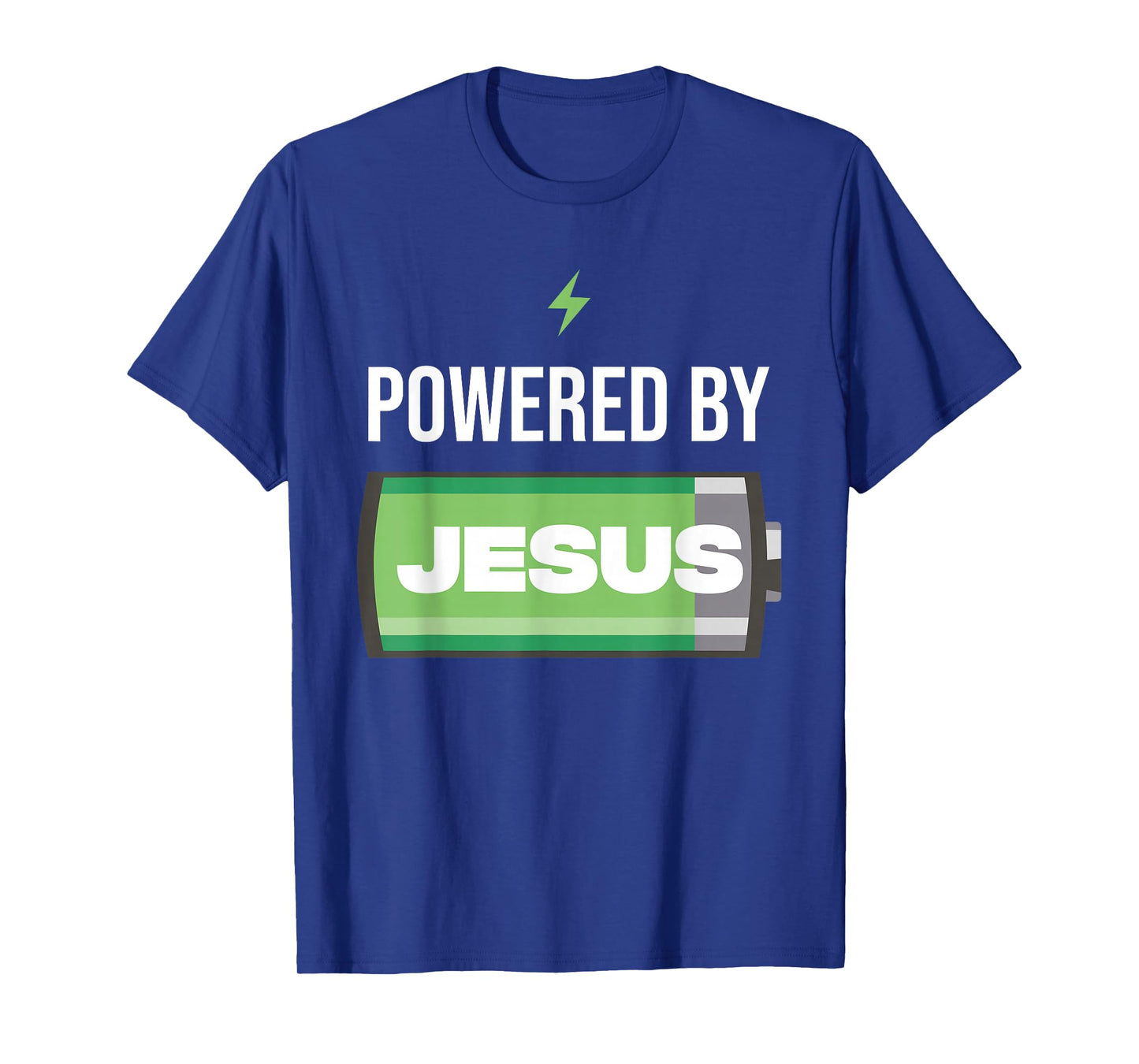 Powered by Jesus Inspirational Design T-Shirt