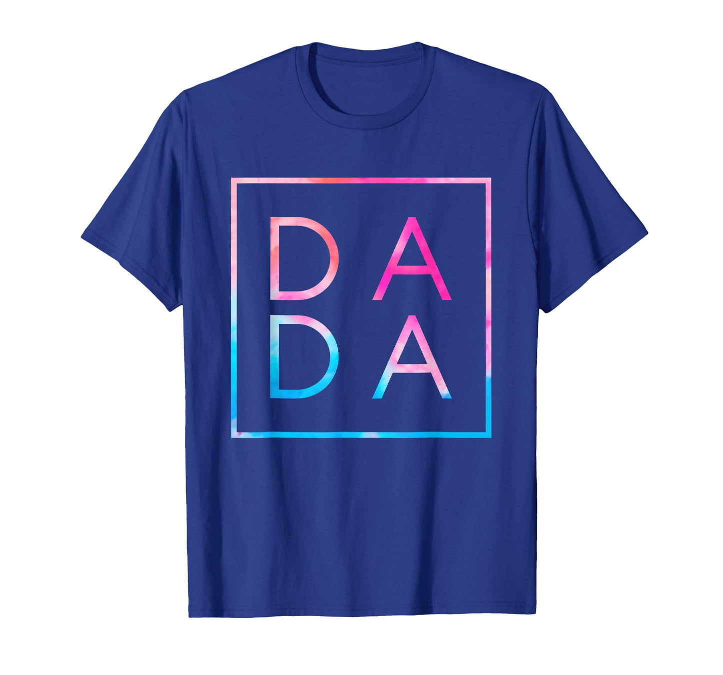 Matching Dada And Mama Family Tees Unisex-Adults Men's Black Small Classic Tie-Dye Father's Day T-Shirt