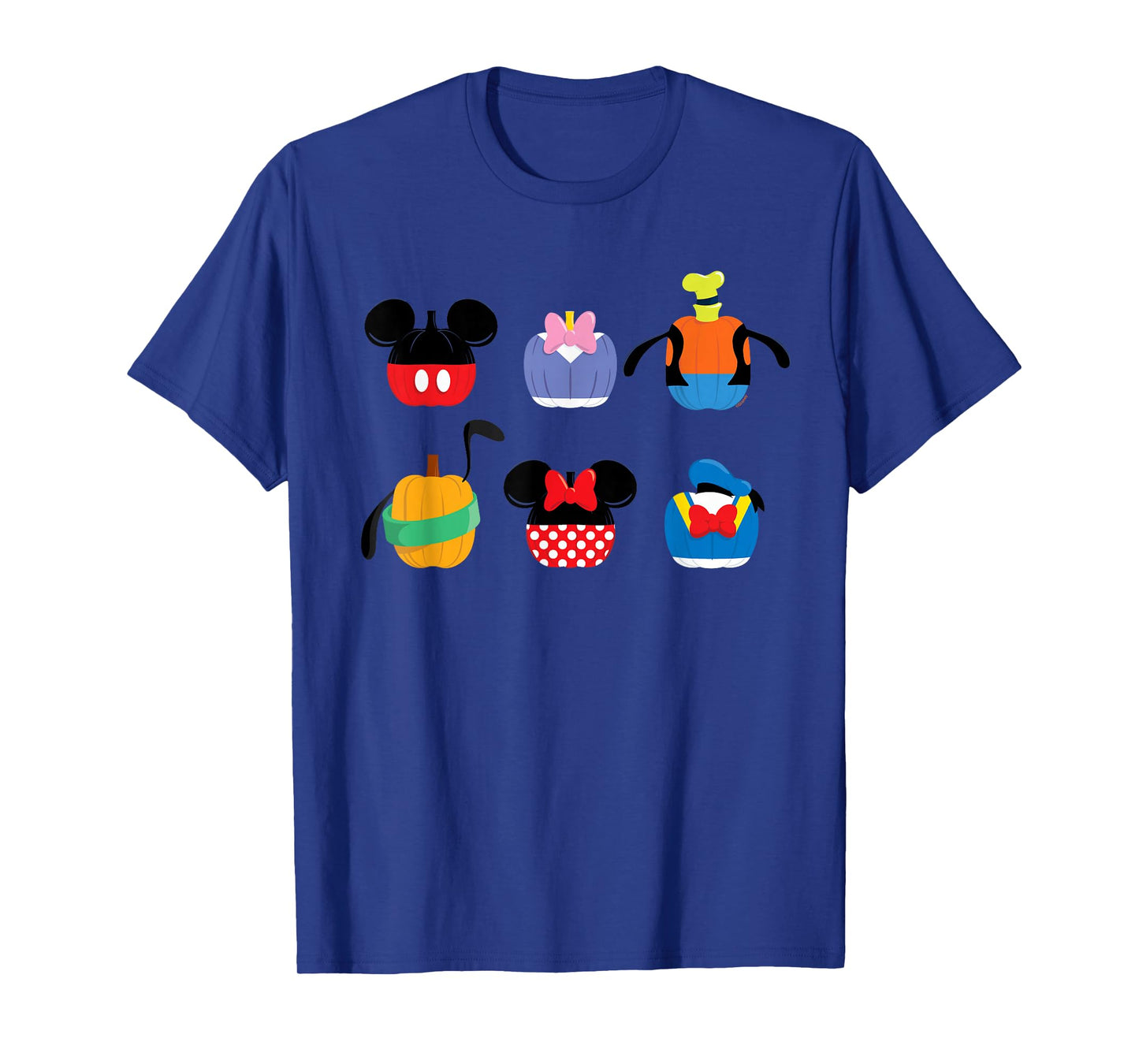 Disney Mickey Mouse and Friends Halloween Pumpkin Grid T-Shirt