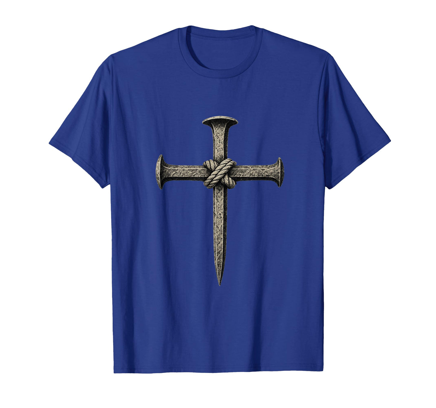 Rusty Cross of Nails with Rope | Bold Christian T-Shirt