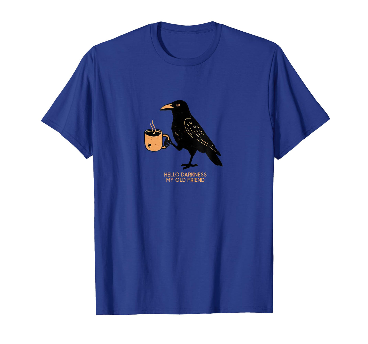 Hello Darkness My Old Friend Crow Coffee Halloween T-Shirt
