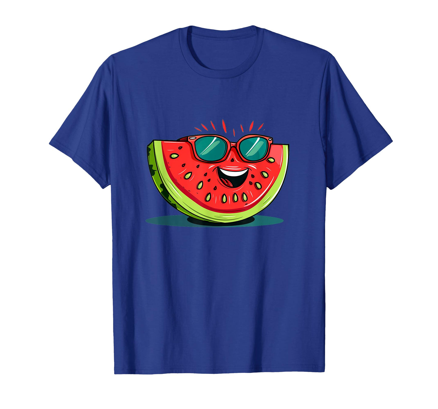 Awesome Watermelon Face with Sunglasses for Summer Fruits T-Shirt for Men Women Girls Kids