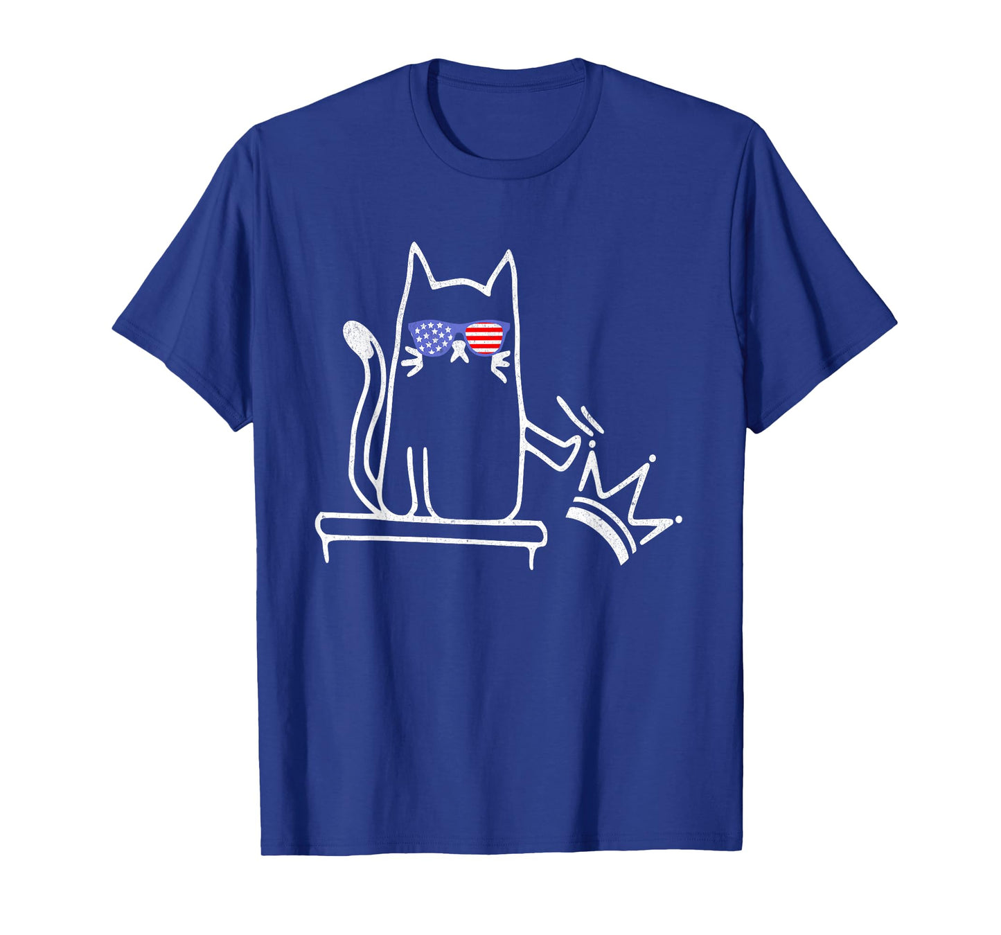 Cat No Kings in America Funny Political Cat Lady T-Shirt