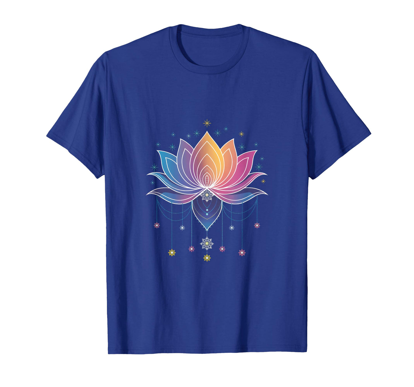 Bohemian Rainbow Lotus Flower Yoga Lotus flower T-Shirt