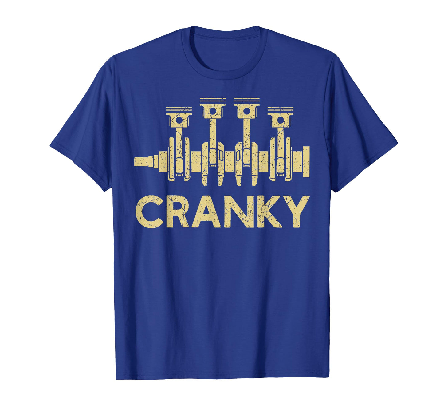 Cranky Car Engine Crankshaft Fathers Day Best Dad Men Humor T-Shirt