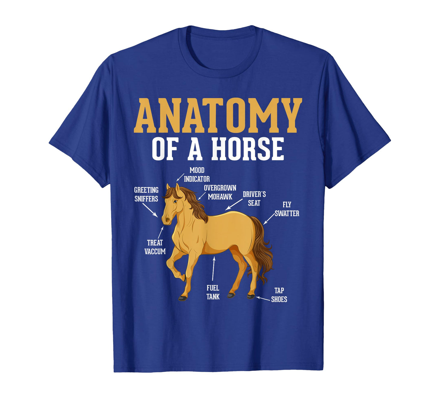 Anatomy of A Horse Funny Equestrian Neigh Horse Lovers T-Shirt