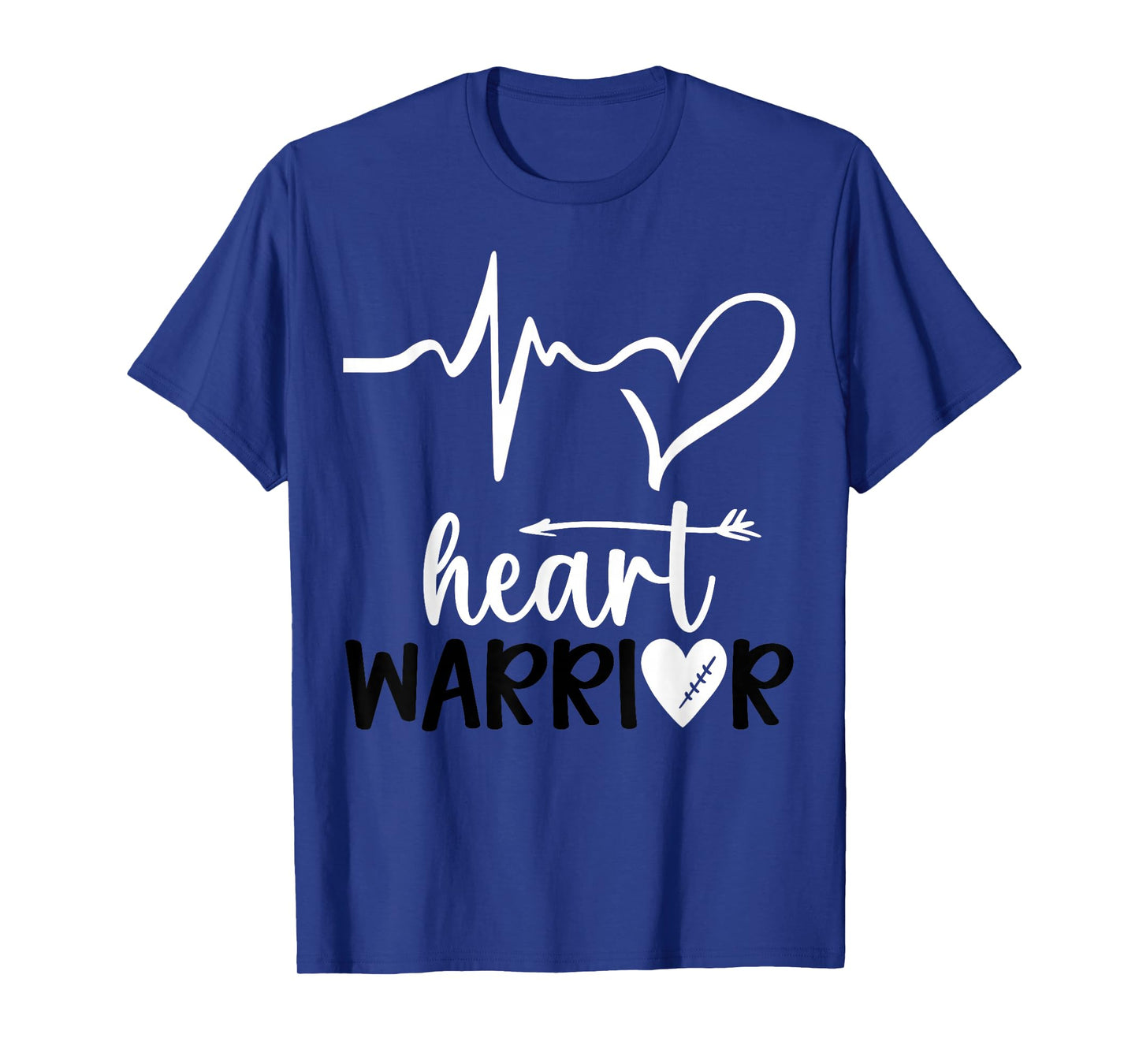 Heart Warrior Heart Disease Awareness Month Go Red Men Women T-Shirt