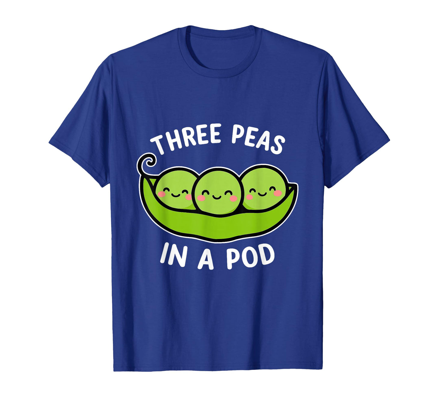 Three Peas in a Pod Cute Kawaii Funny T-Shirt