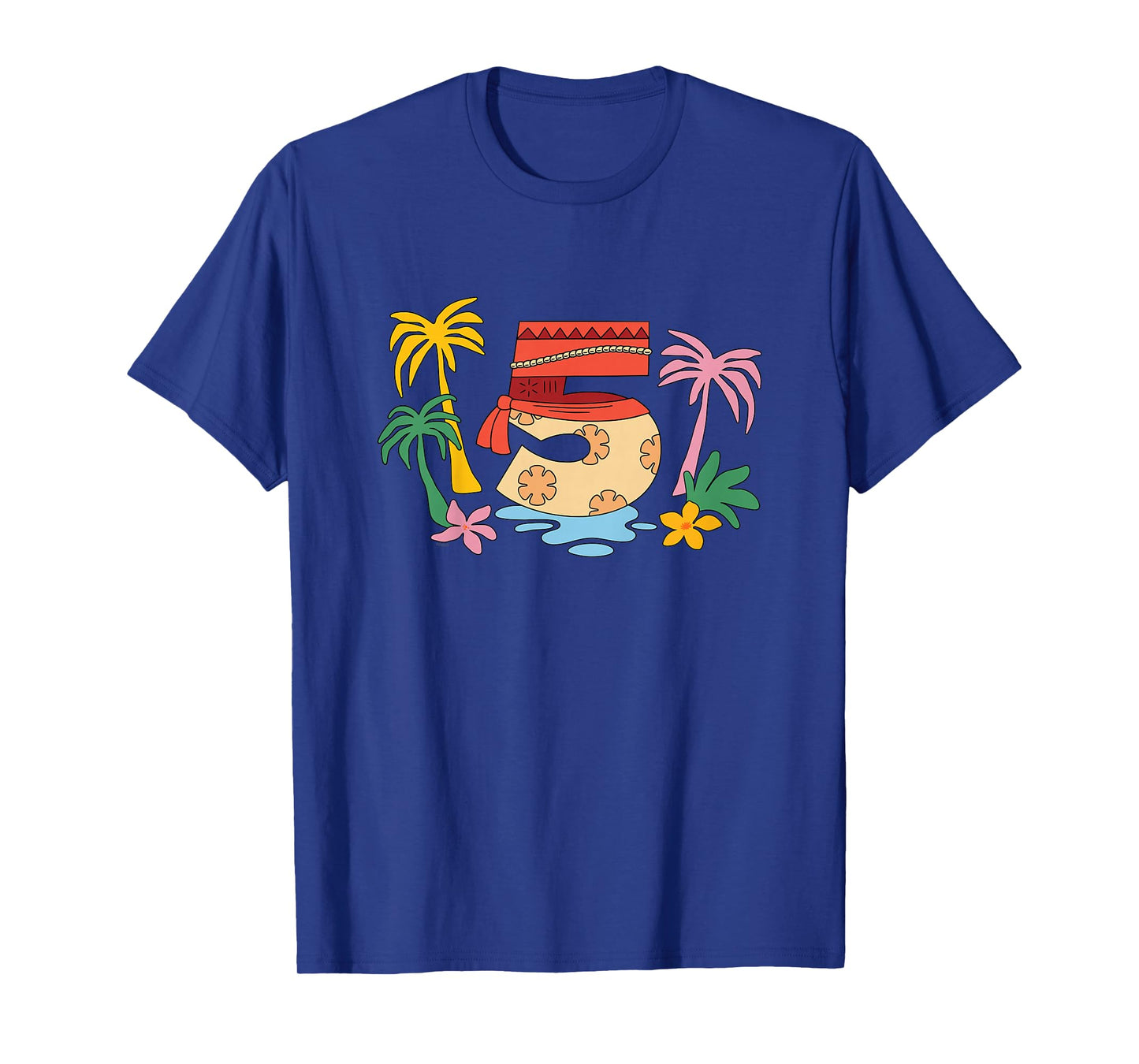 Disney Moana Numbers "5" Fifth 5th Birthday Party Gift T-Shirt
