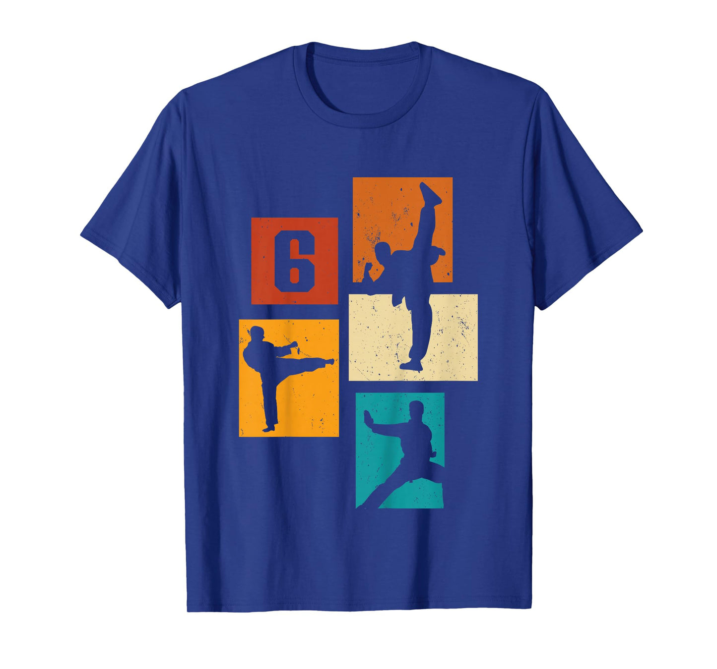 6th Birthday Karate Taekwondo 6 Years Old Boy Martial Arts T-Shirt