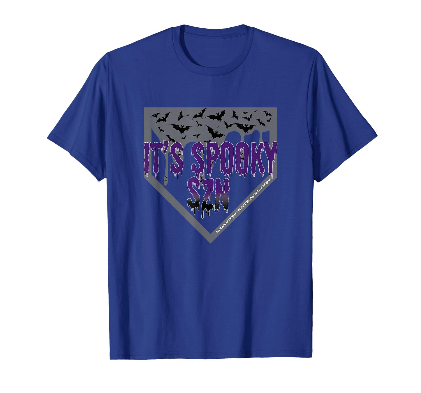 Halloween Baseball It’s Spooky SZN Dripping Letters Bat T-Shirt