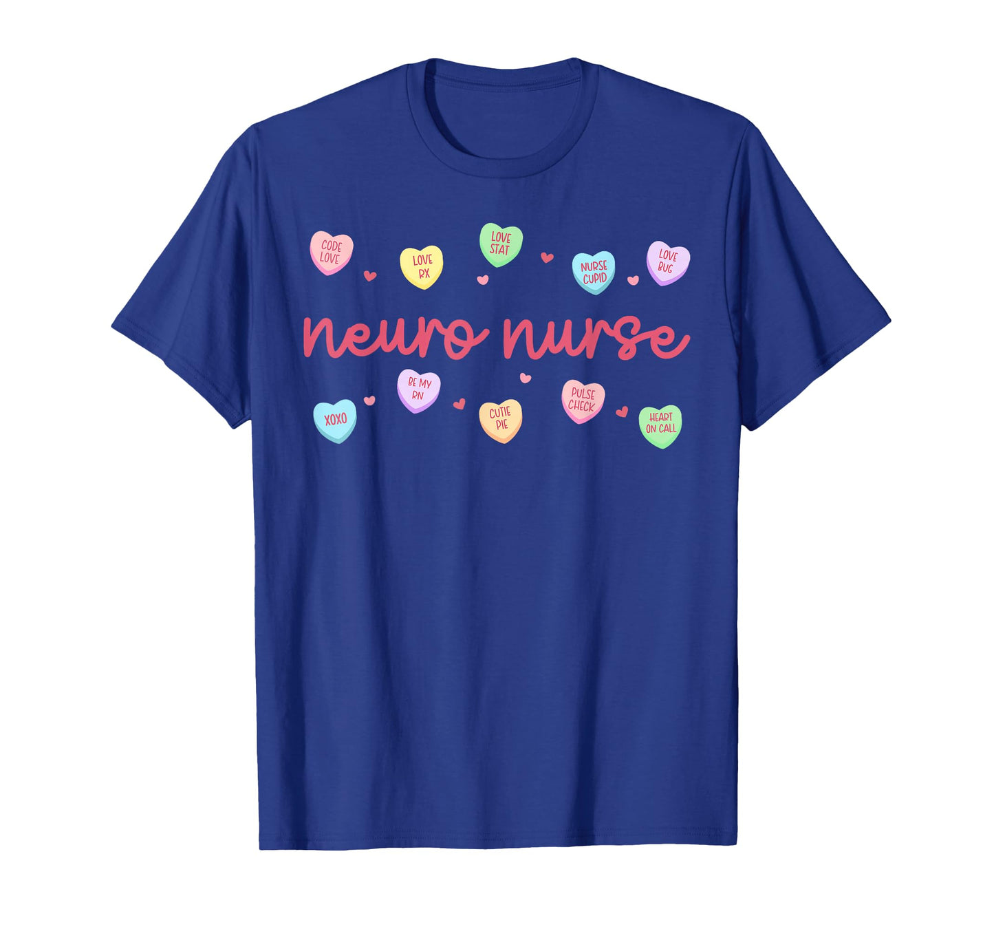Neuro Nurse Heart Valentine Day Neuroscience Neurology Squad T-Shirt