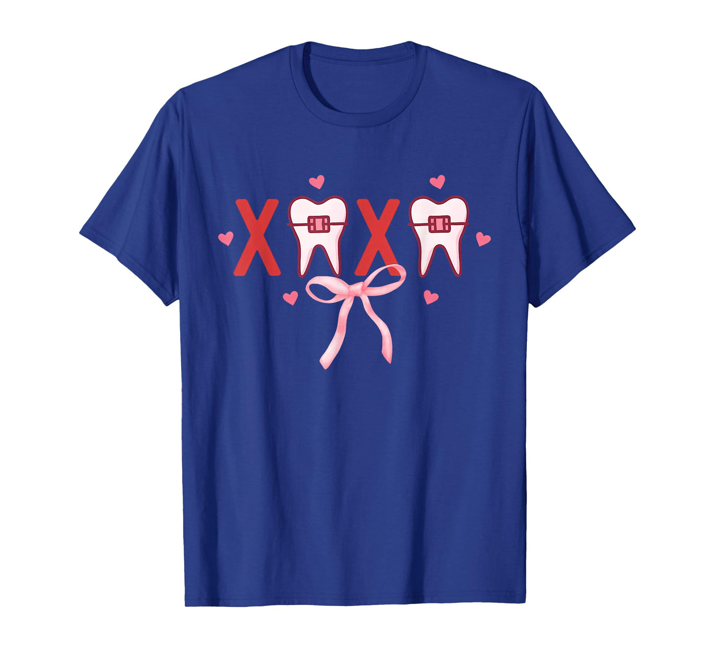 Coquette Tooth XOXO Dentist Hygienist Dental Squad Valentine T-Shirt