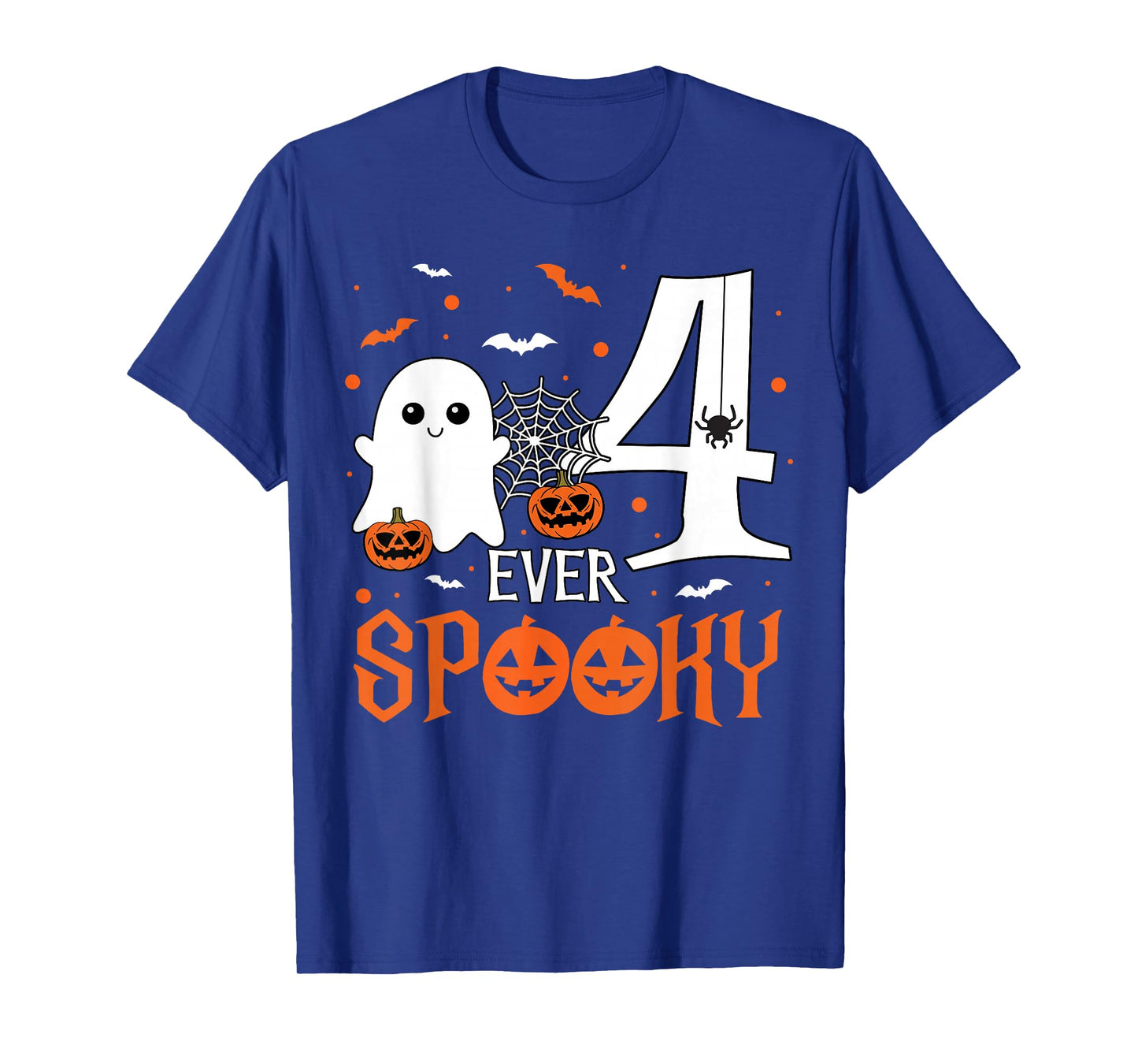 Four Ever Spooky Birthday Decorations 4th Birthday Halloween T-Shirt