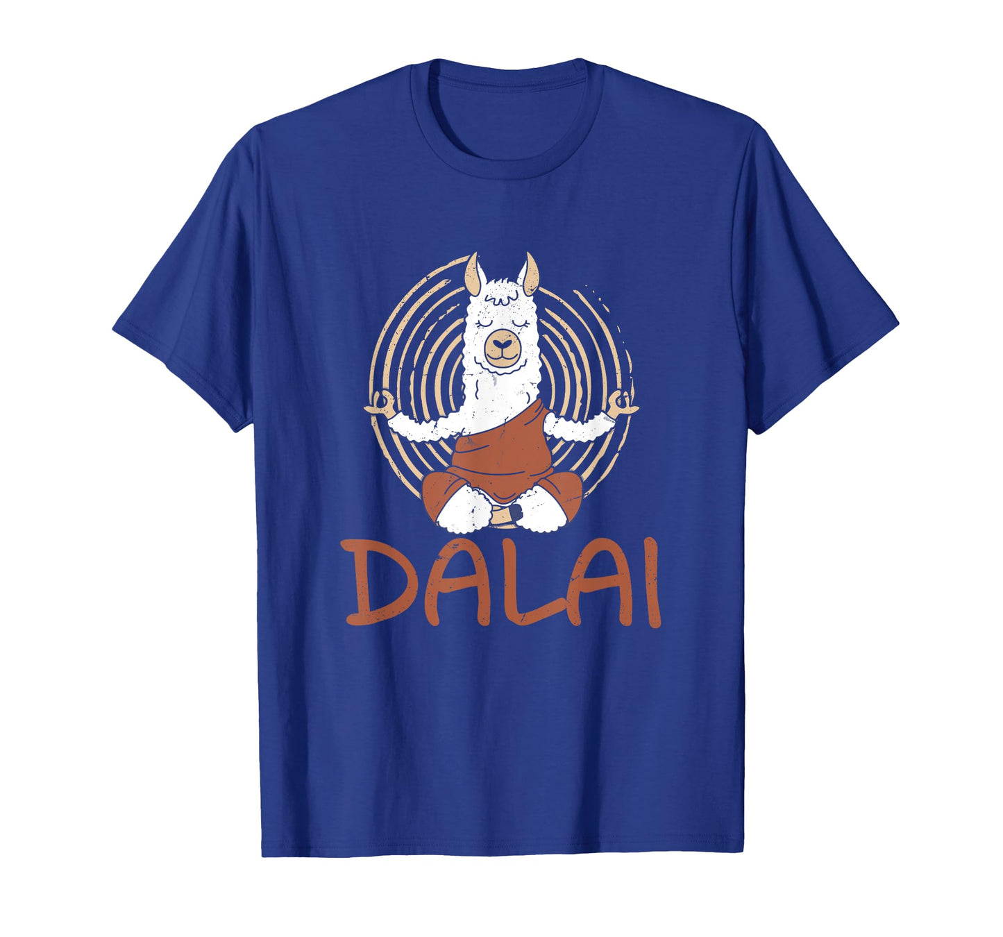 Dalai Lama Llama Does Yoga Meditation With Buddhism Alpaca T-Shirt