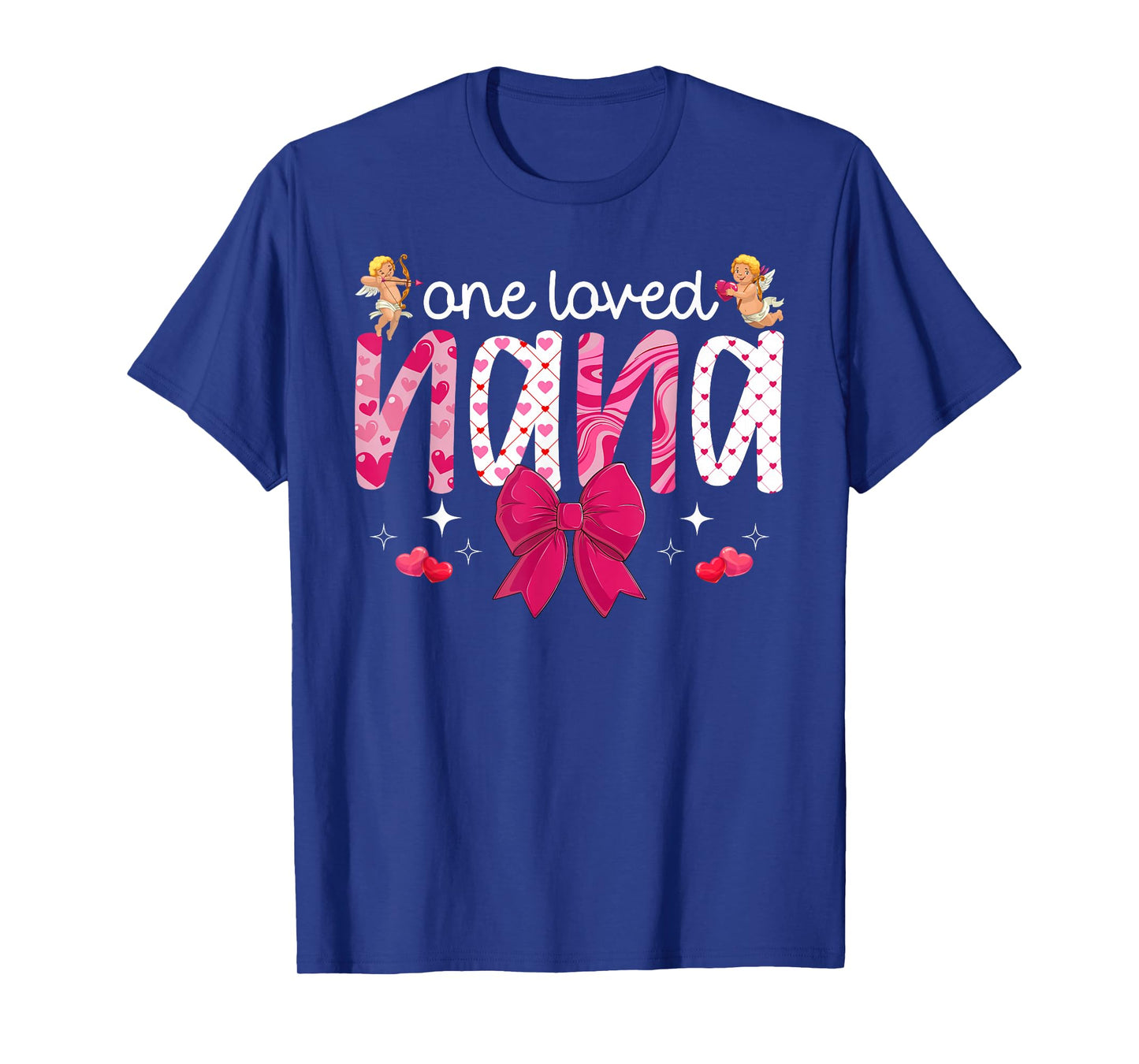 One Loved Nana Valentine Nana Grandma Valentines Day T-Shirt