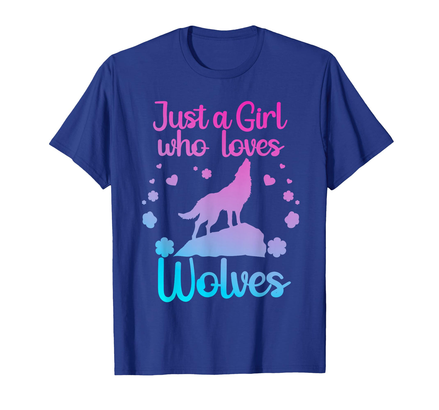 Cute Wolf Art for Women Girls Wof Pack Wolves Wolf Lover T-Shirt