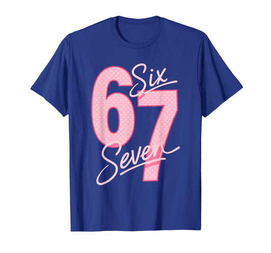 Valentine’s Day 67 Meme Filled with Hearts Funny Six Seven T-Shirt