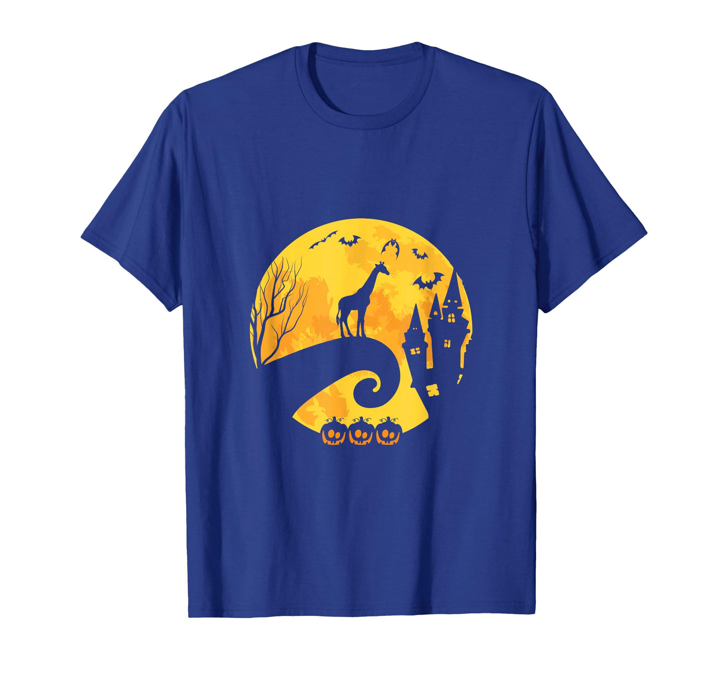 Giraffe Moon Funny Halloween Scary Costume T-Shirt