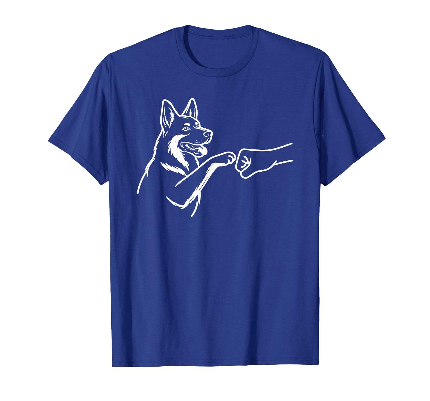German Shepherd Punch Hand Friendship Fist Bump Dog Lovers T-Shirt