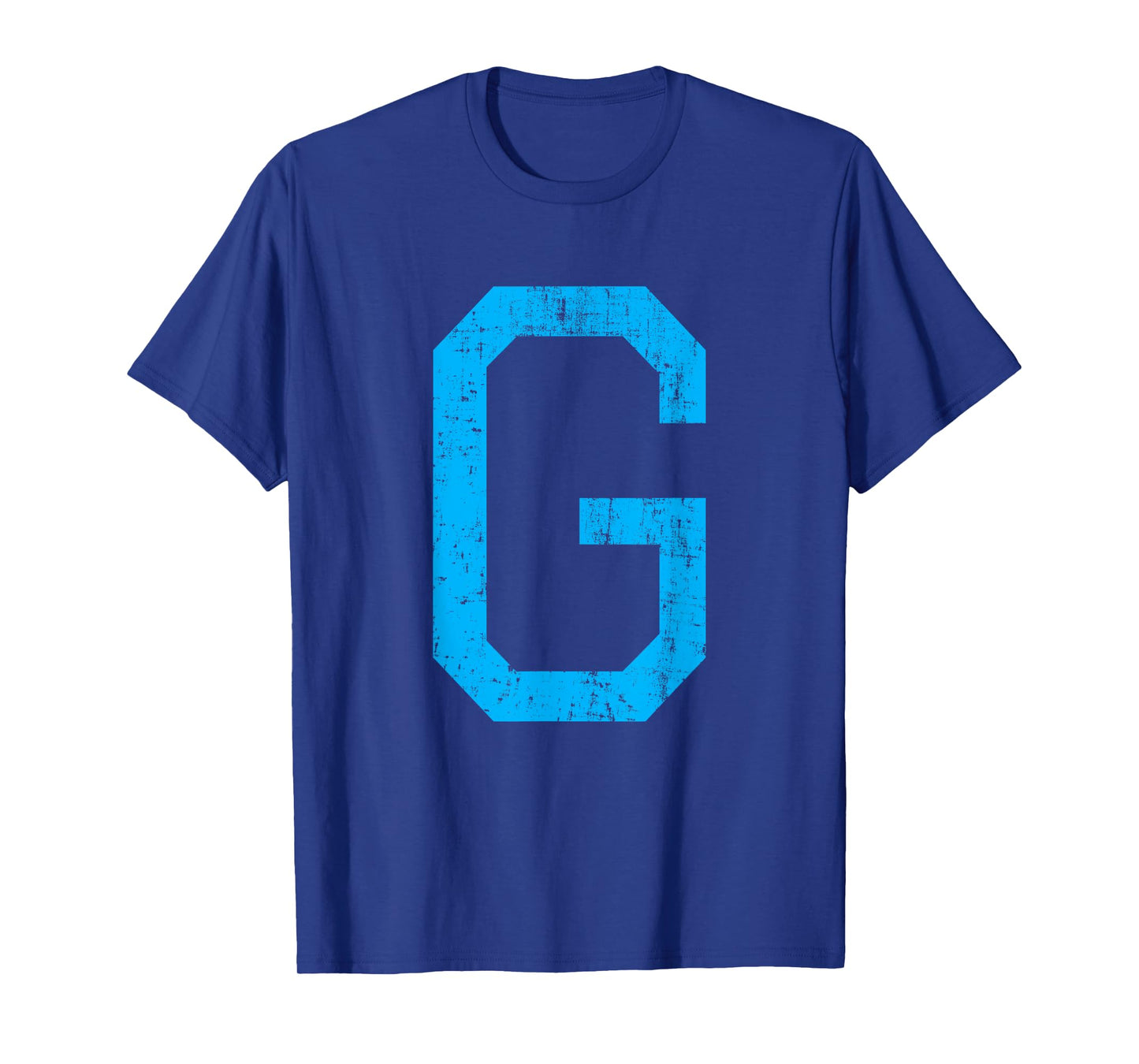Letter G Uppercase Alphabet Initial Classic School College T-Shirt