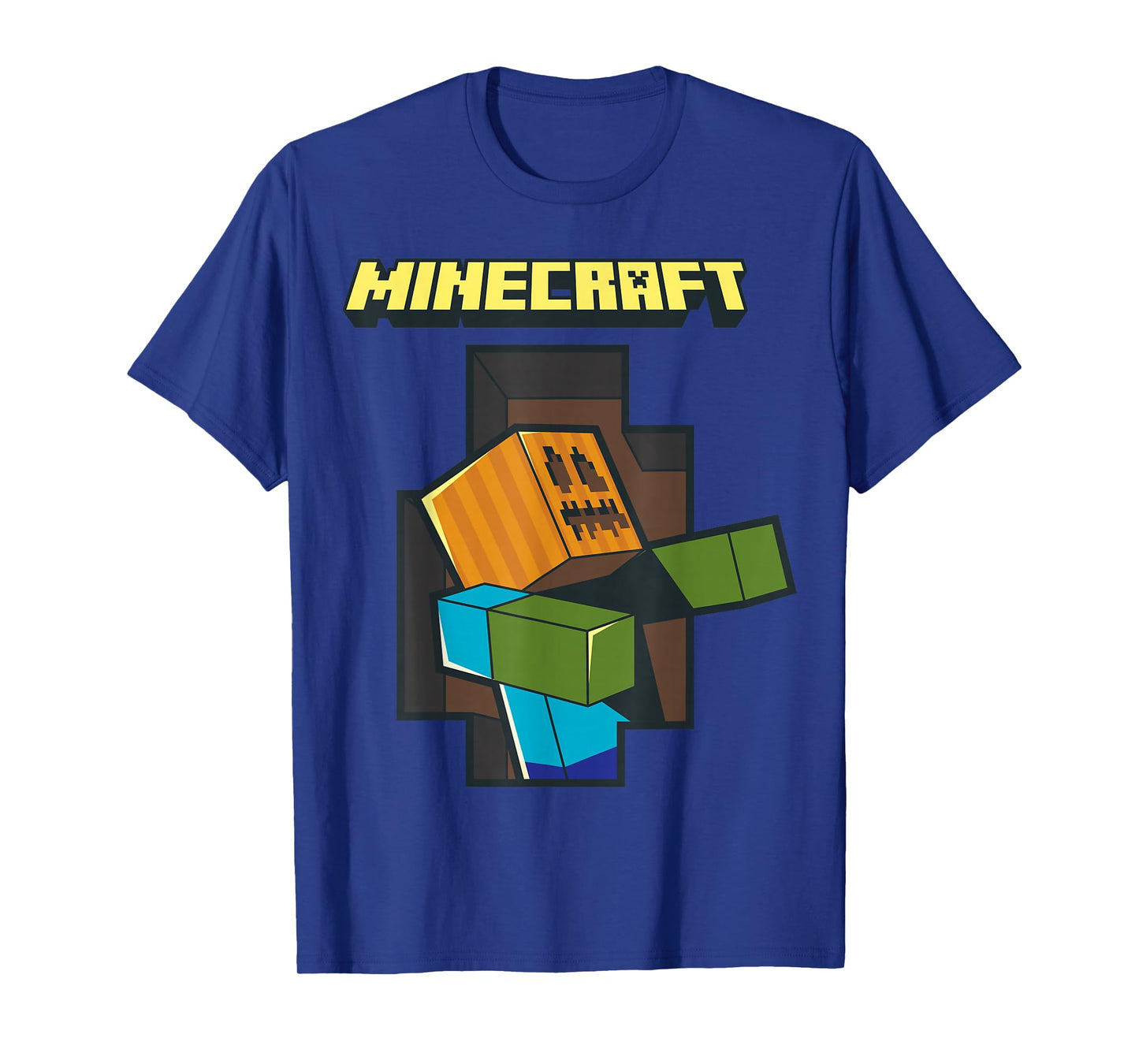 Minecraft Pumpkinhead Zombie Halloween T-Shirt