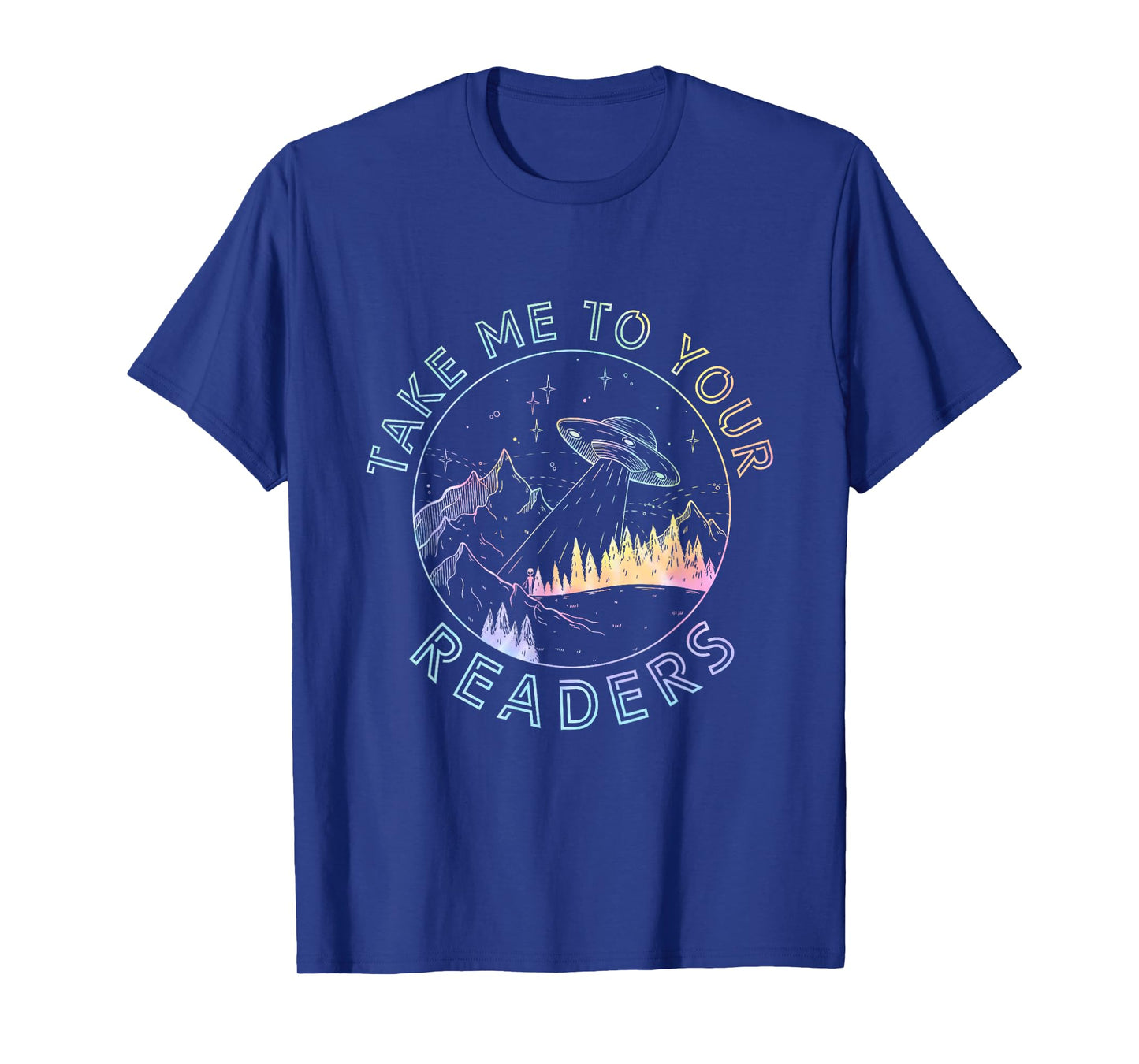 Take Reading English Teacher Library Alien Space T-S Tie Dye T-Shirt for Men Women