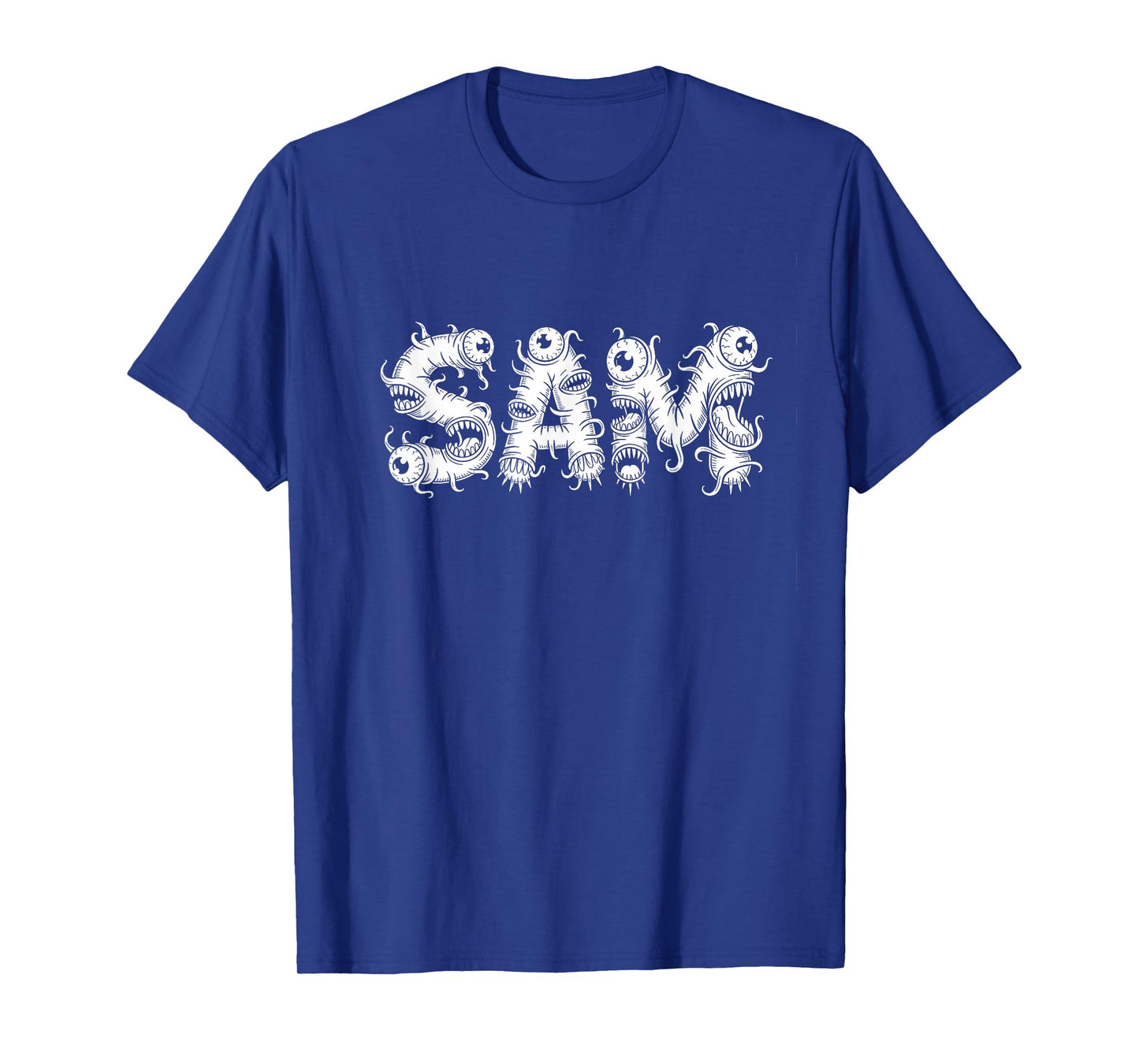 Sam Halloween Monsters - Personalized Name Word Art T-Shirt