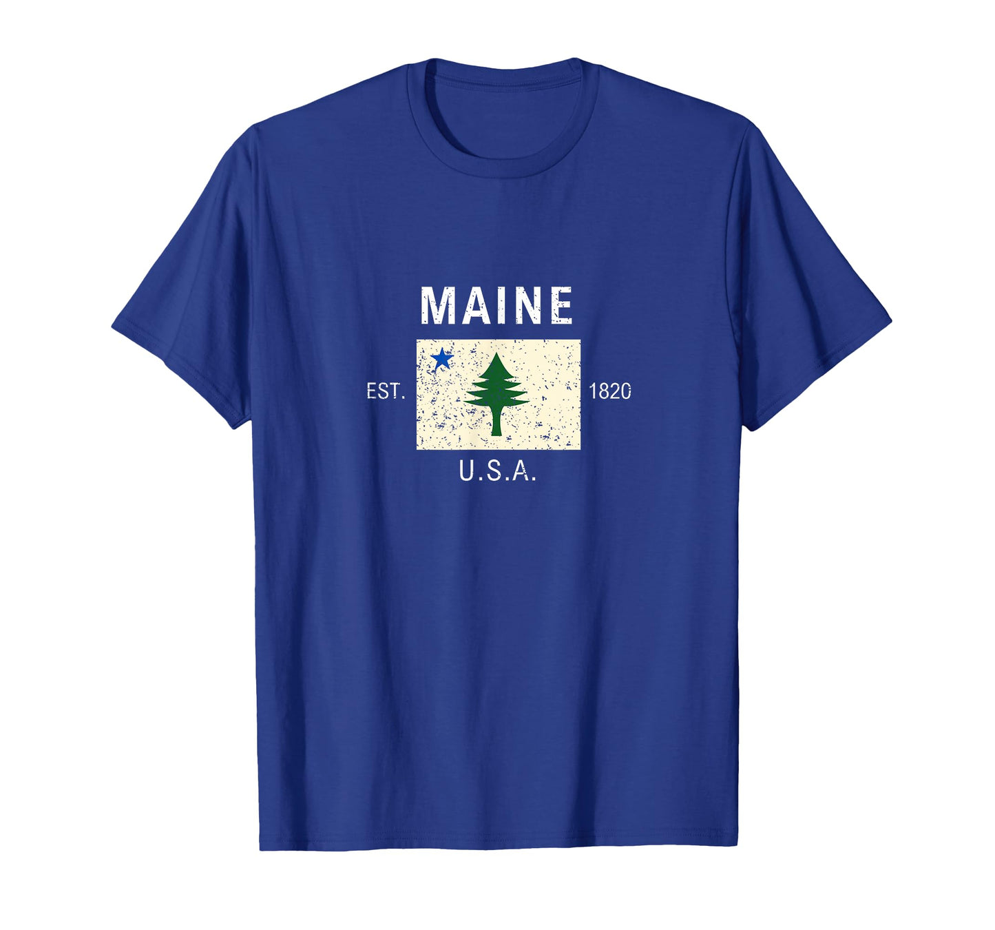 Flag of Maine Shirt Established 1820 Pine Tree State T-Shirt