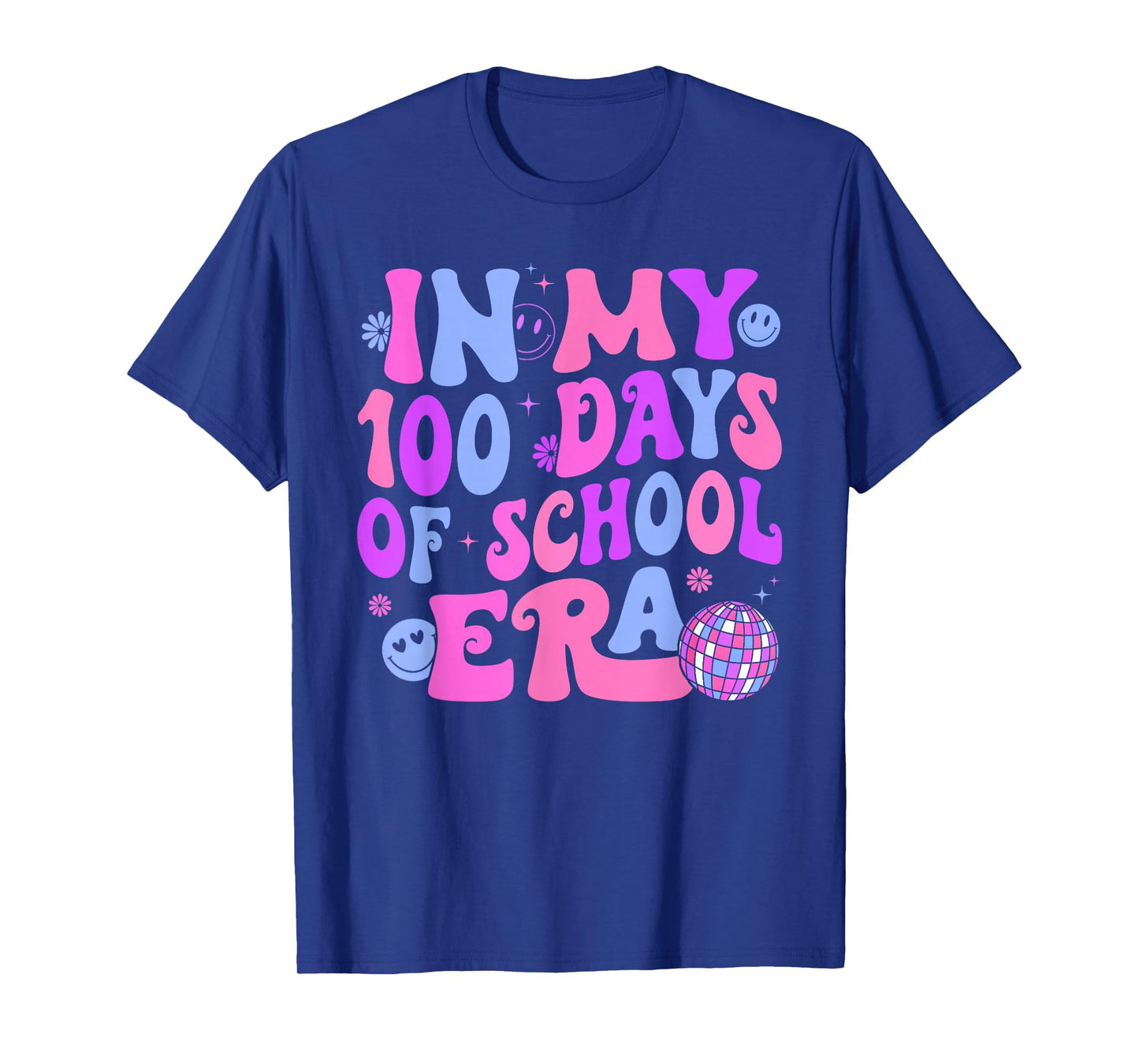in My 100 Days of School Era Retro Disco 100th Day of School T-Shirt