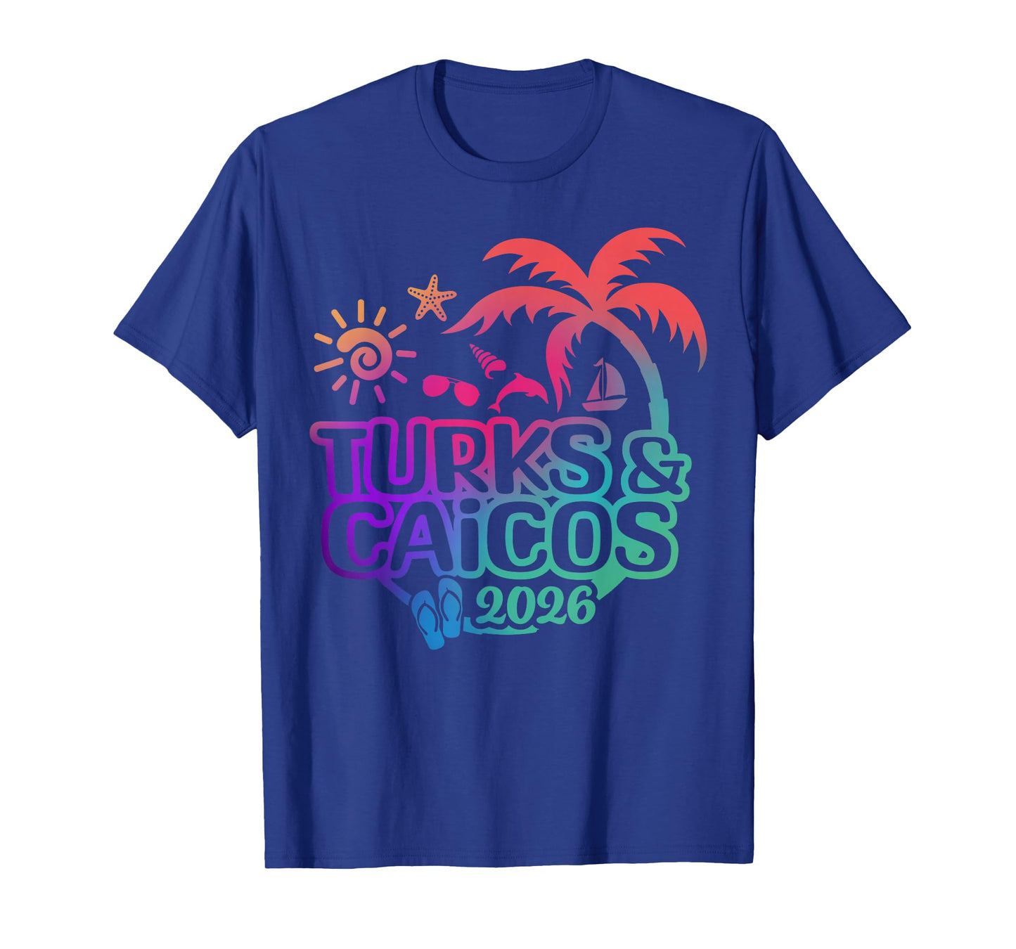 Turks-and-Caicos 2026 Cruise Vacation Family Summer Tie Dye T-Shirt